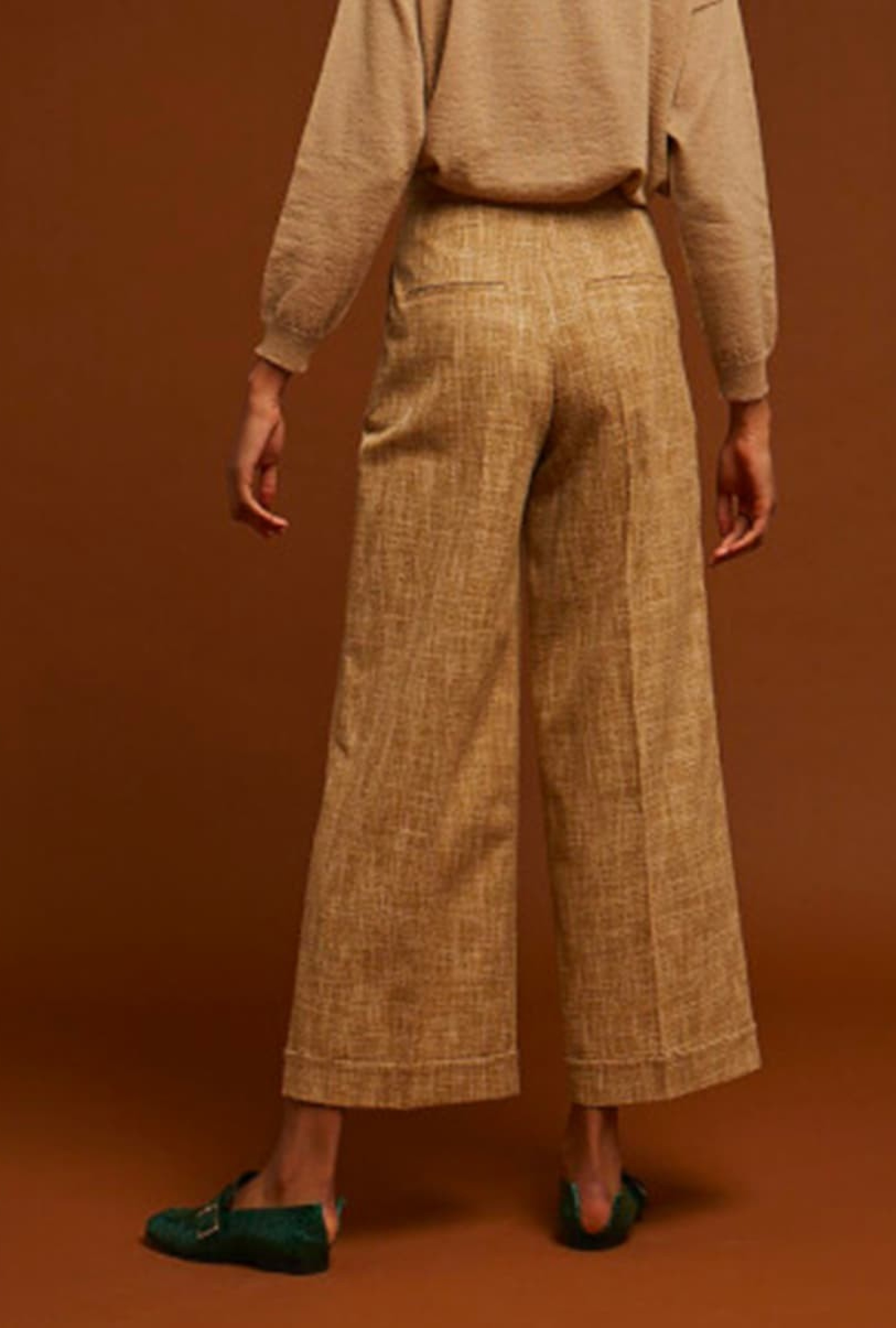 Pantalon Beige Chine