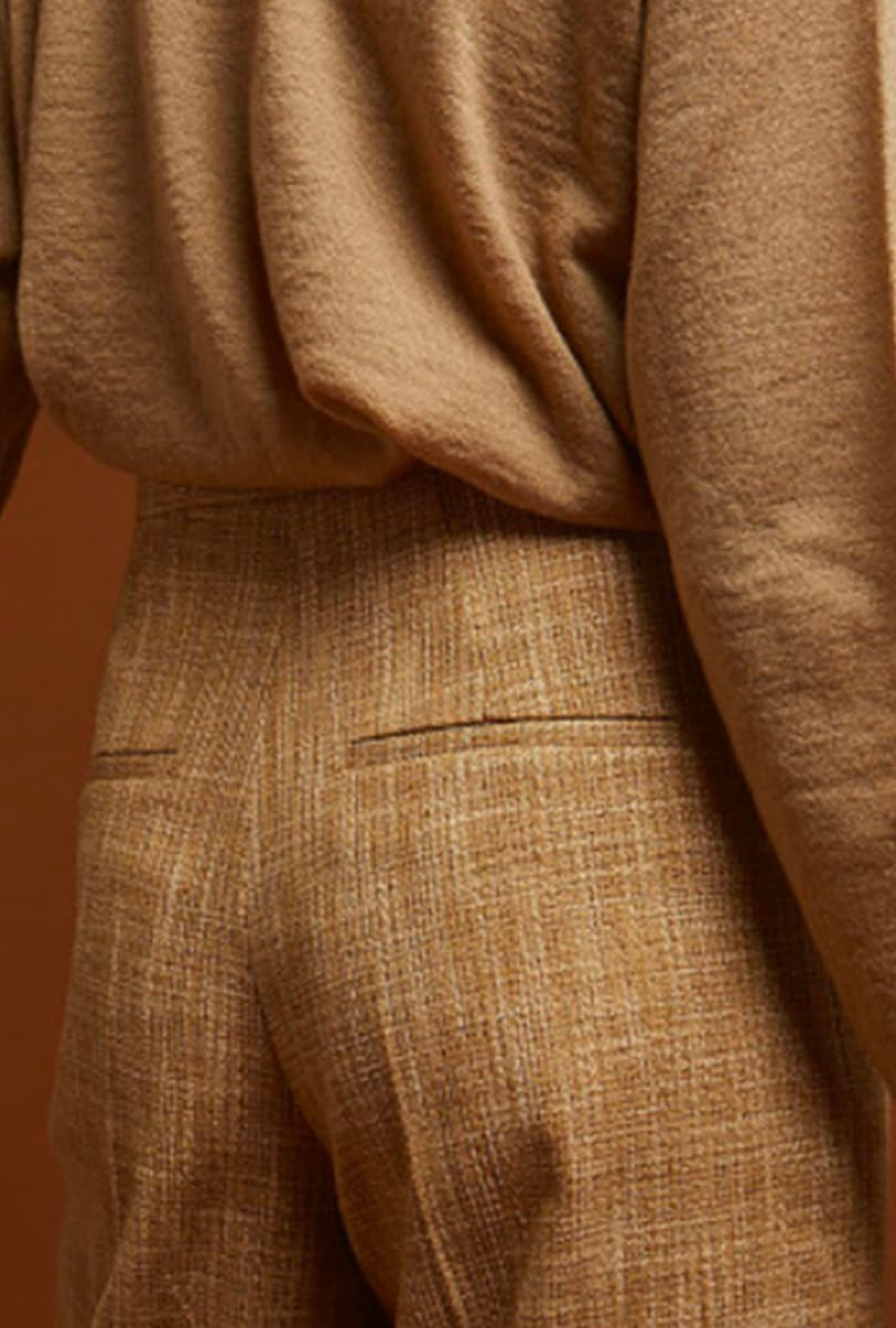 Pantalon Beige Chine