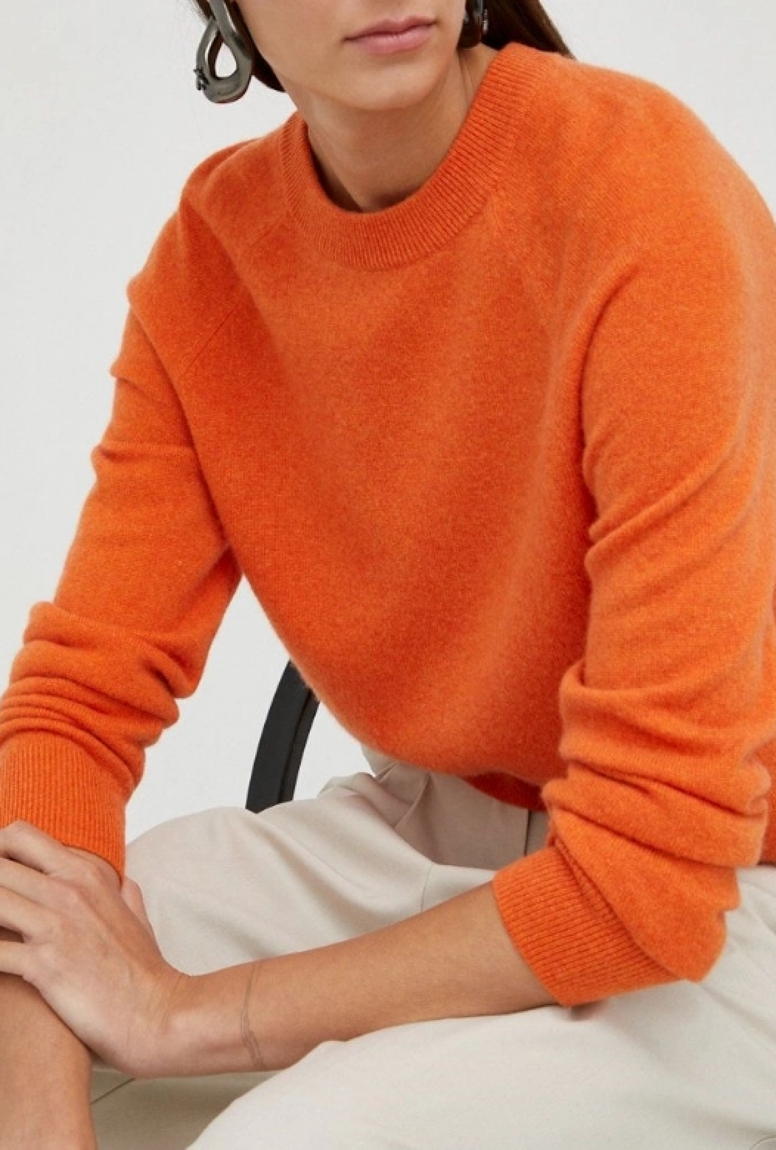 Pull Boston O-Neck Orange