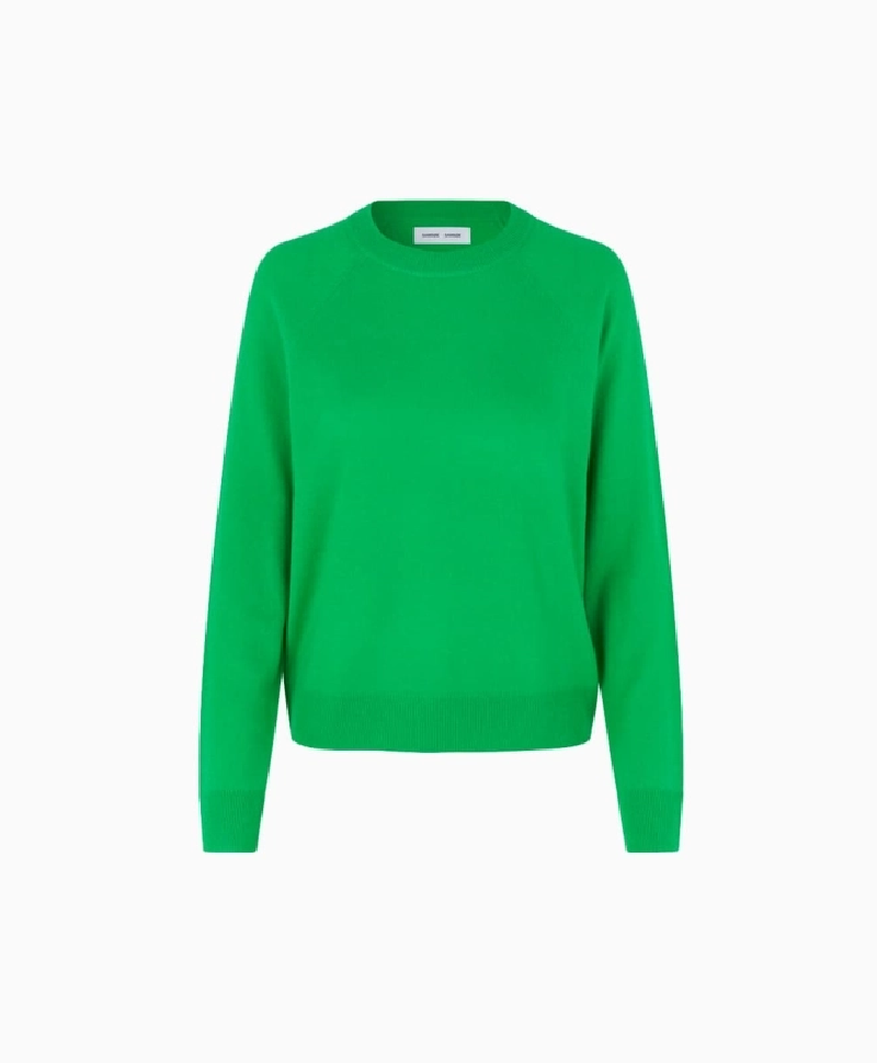 Pull Samsoe Samsoe Boston O-Neck Vert