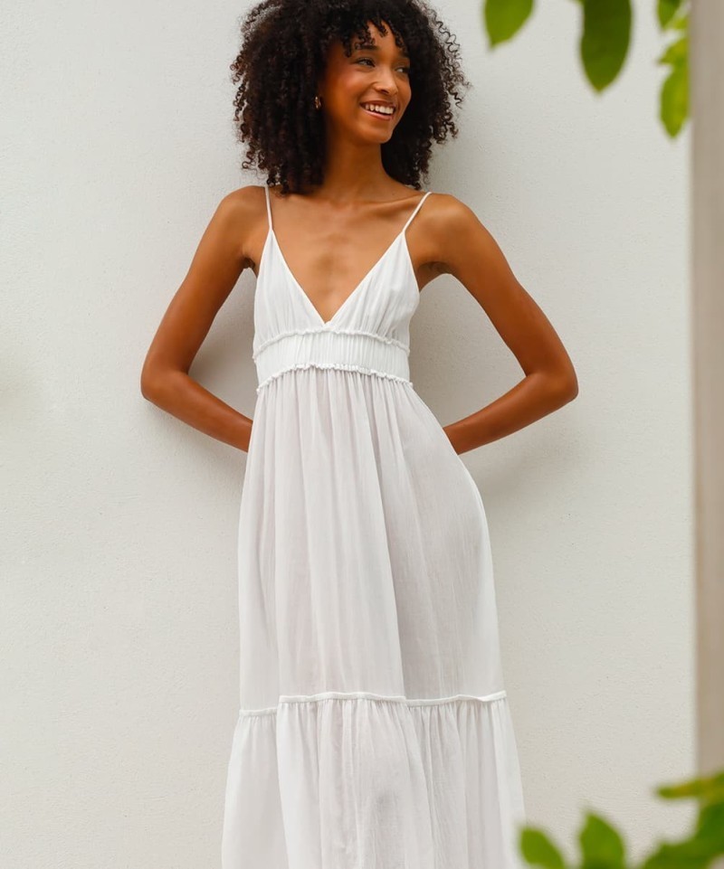 Robe Vanessa Bruno Tethys Blanche- Exclusivité web