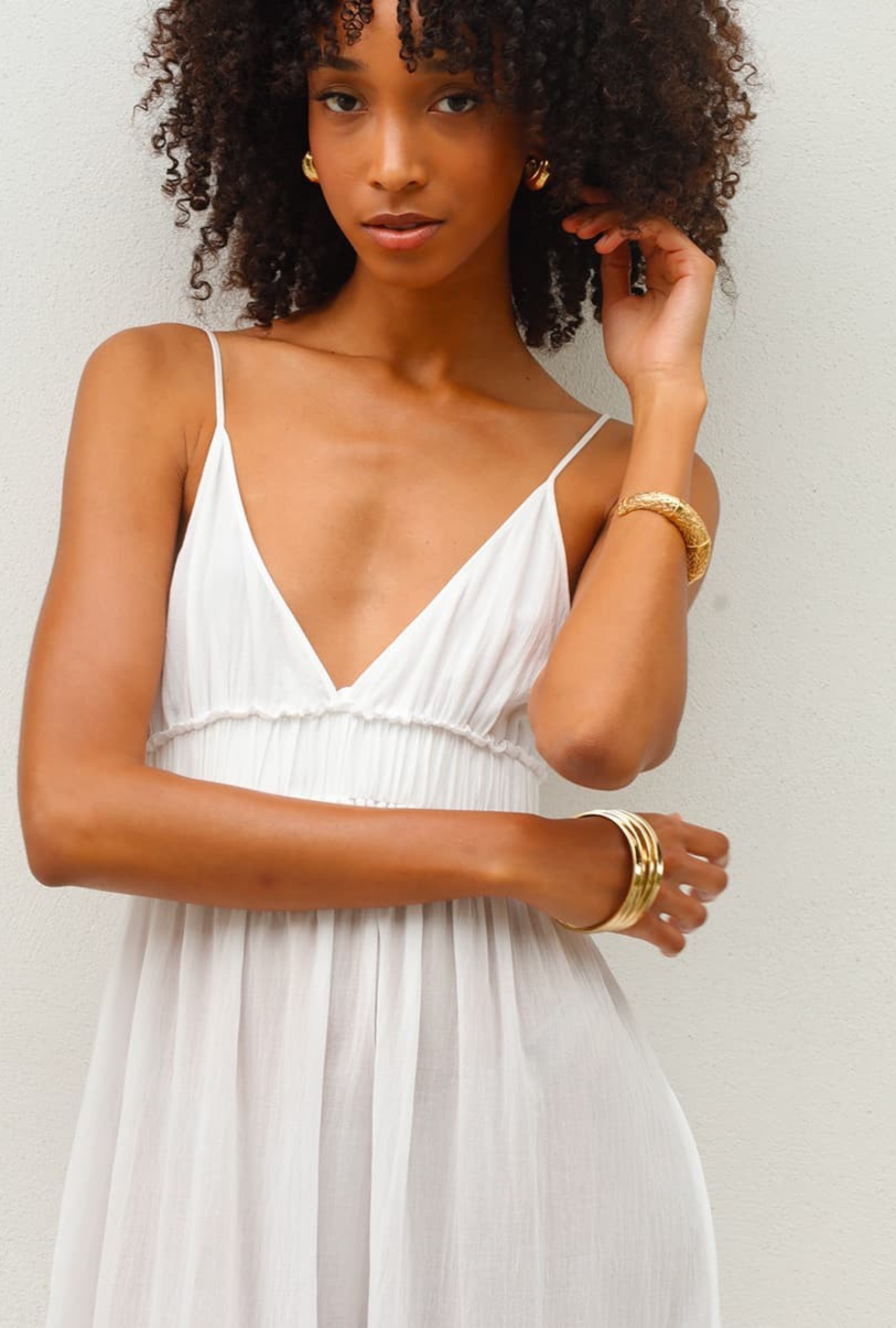 Robe Tethys Blanche- Exclusivité web