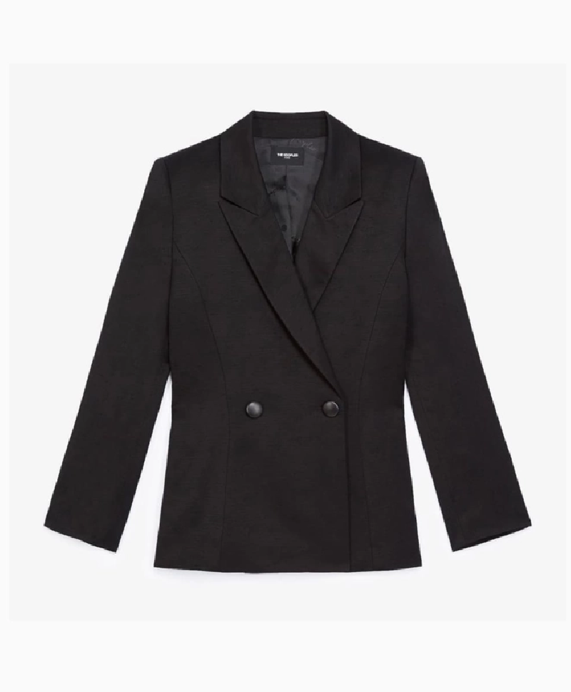 Veste The Kooples Black Textured