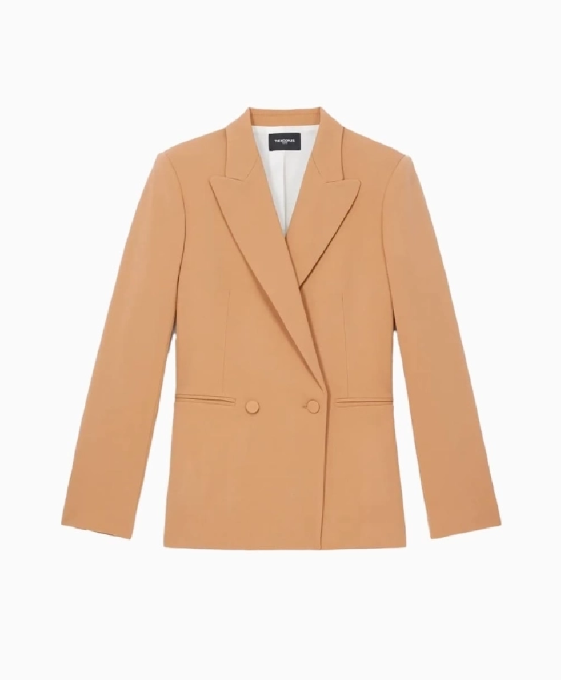 Blazer The Kooples Camel Croisé