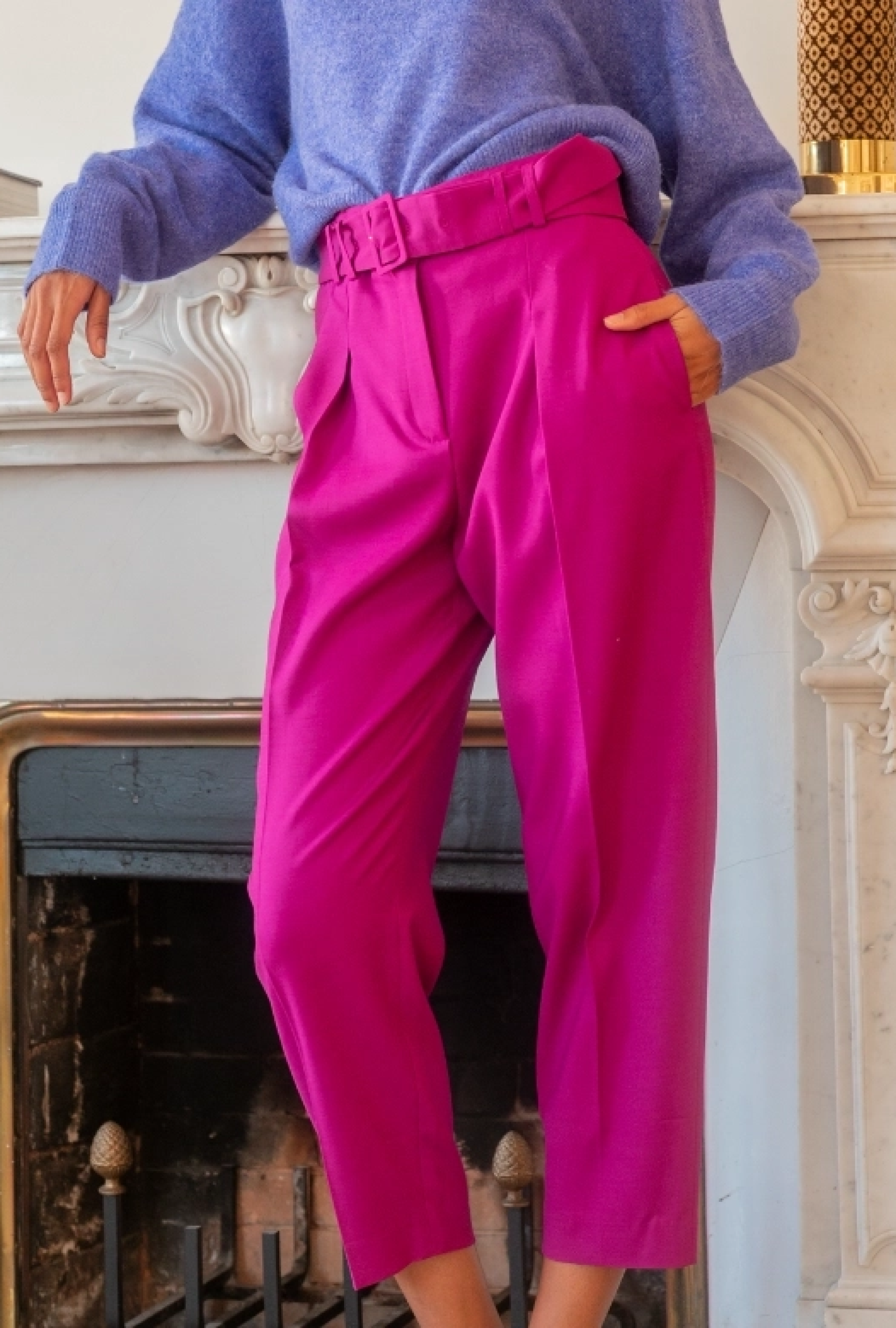Pantalon City Fushia
