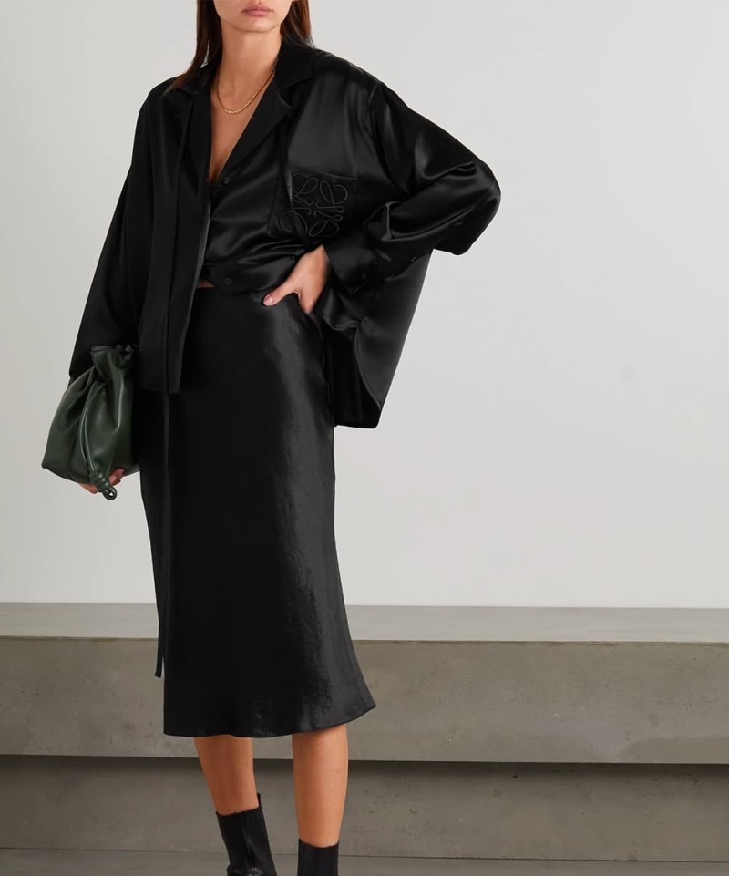 Jupe Vince Midi Satin