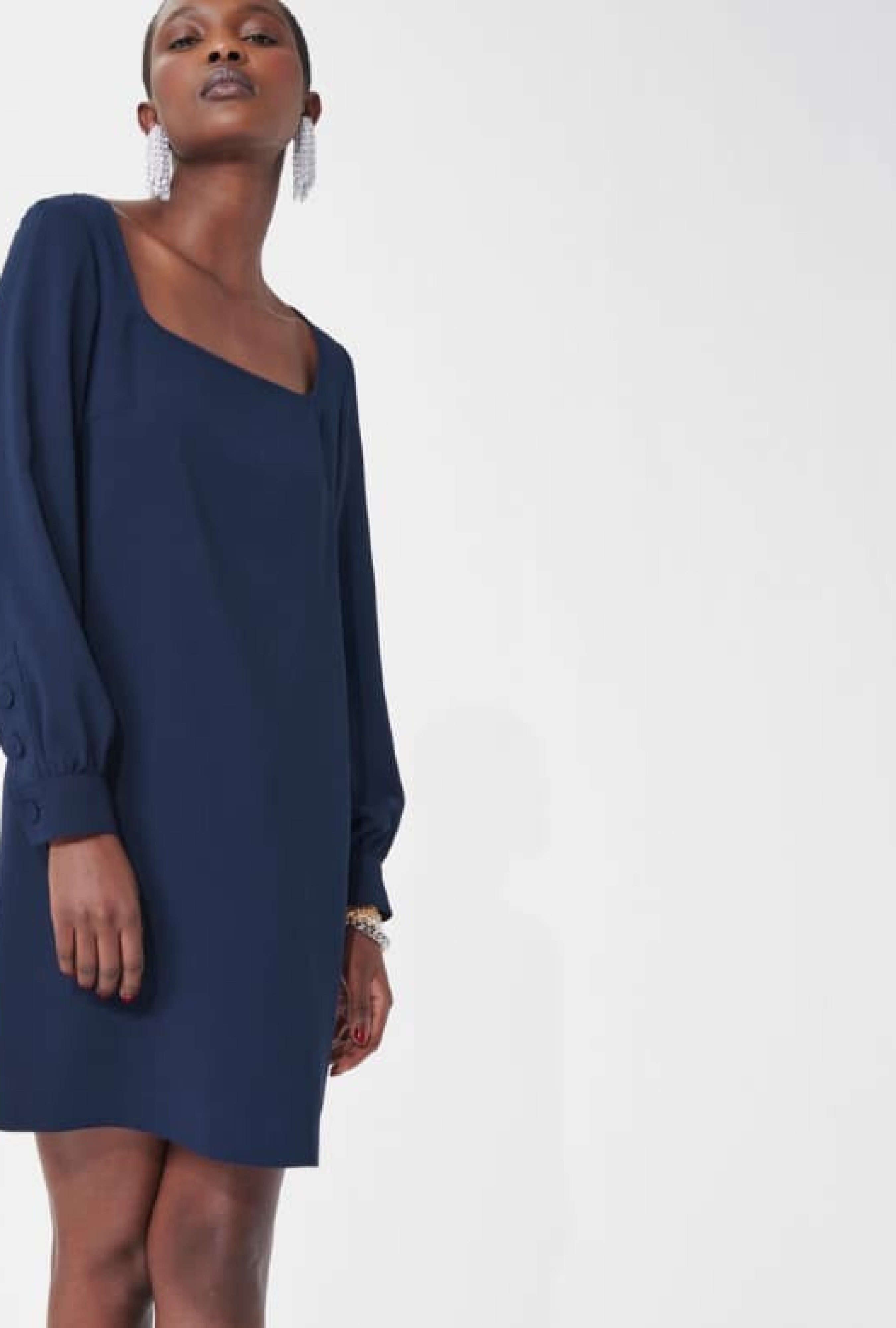 Robe Ruffa Bleue