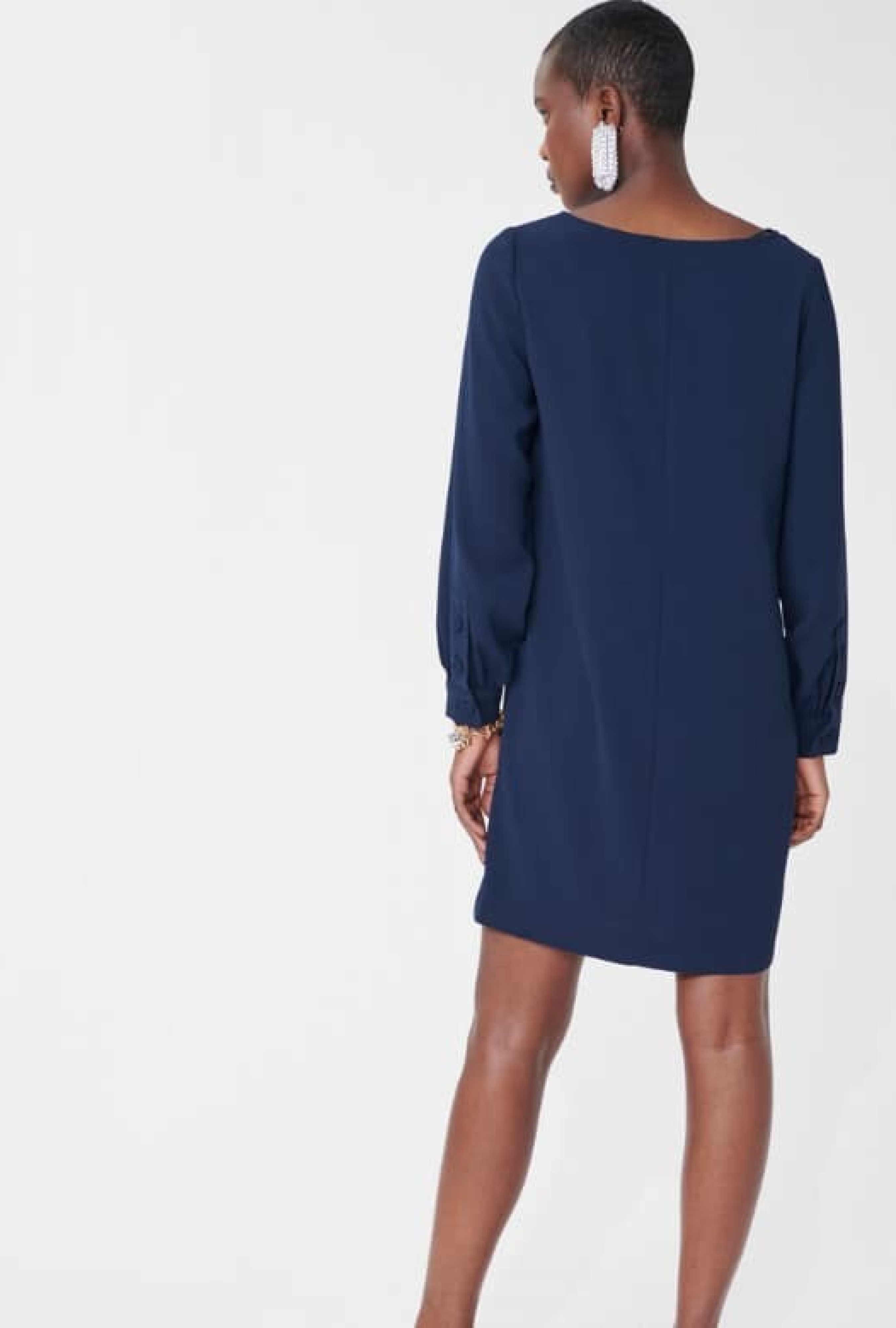 Robe Ruffa Bleue