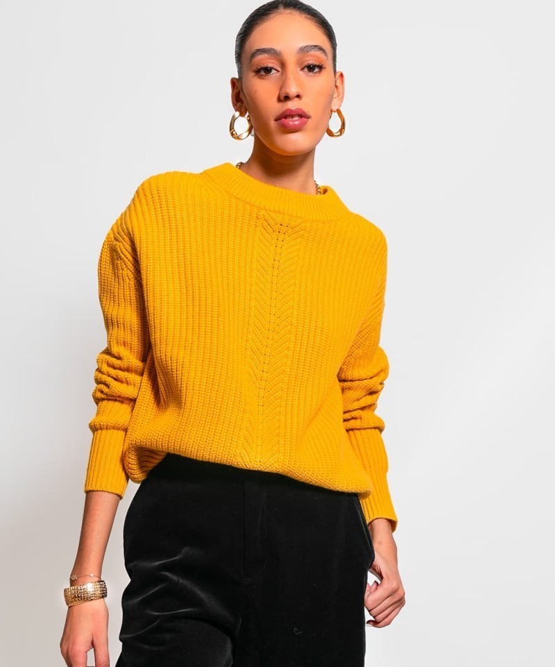 Pull L/overs Amalfi Jaune