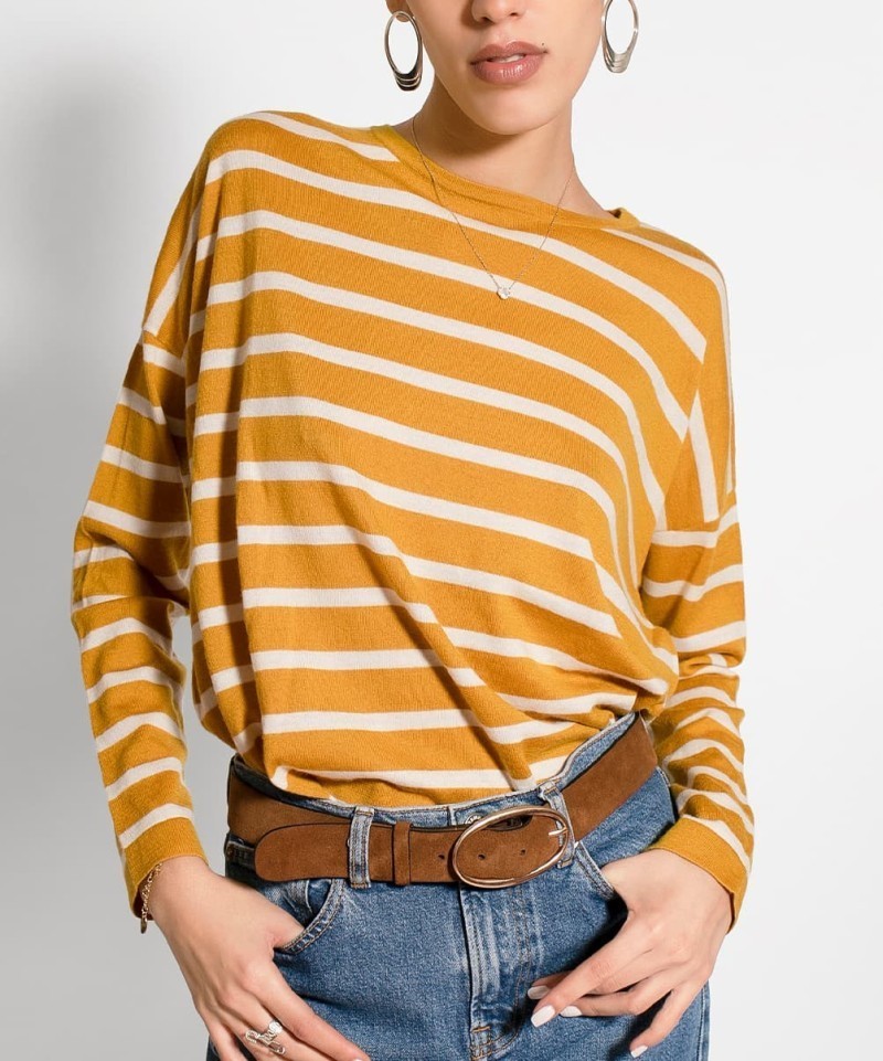 Marinière L/overs Jaune