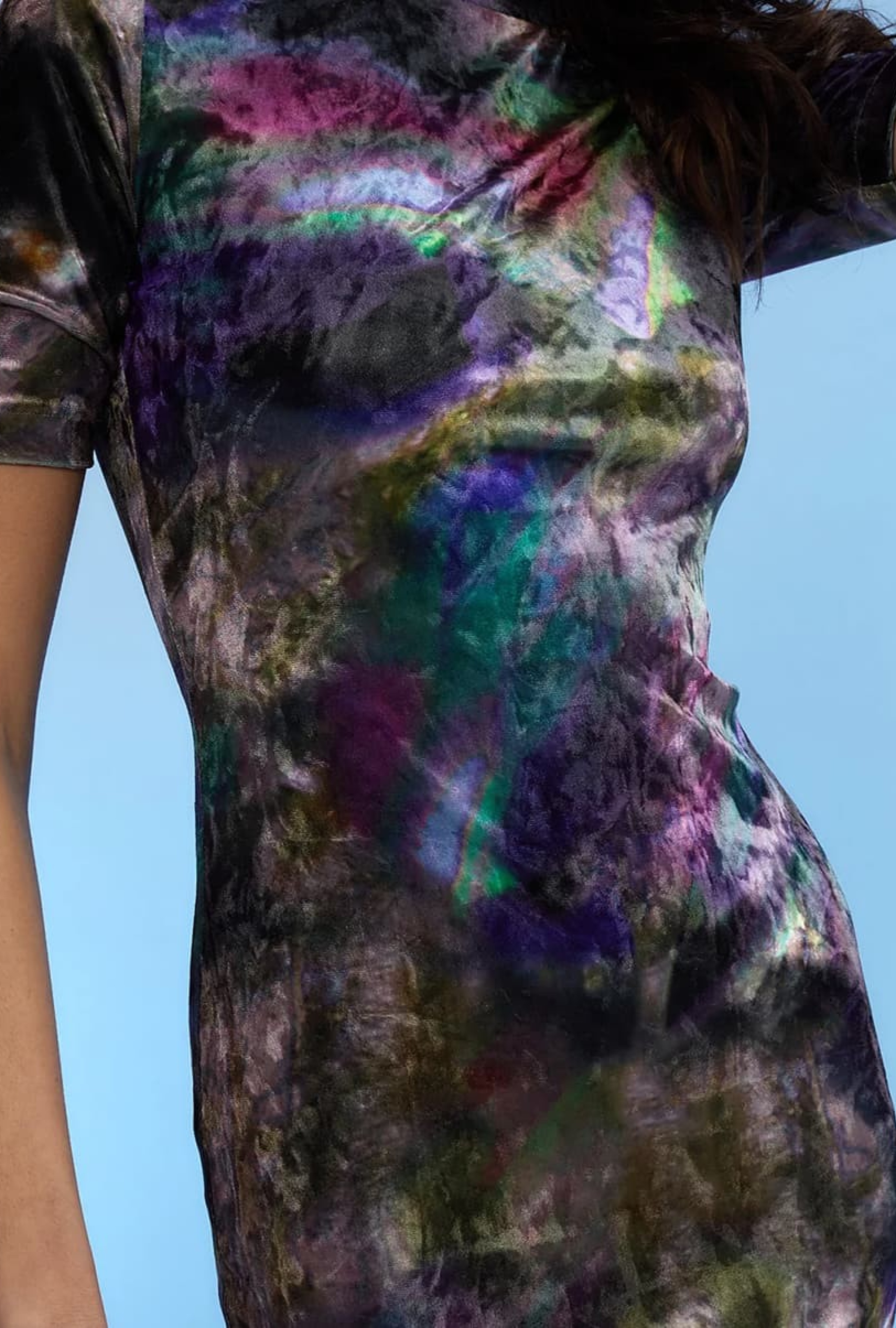 Robe Printed Crushed