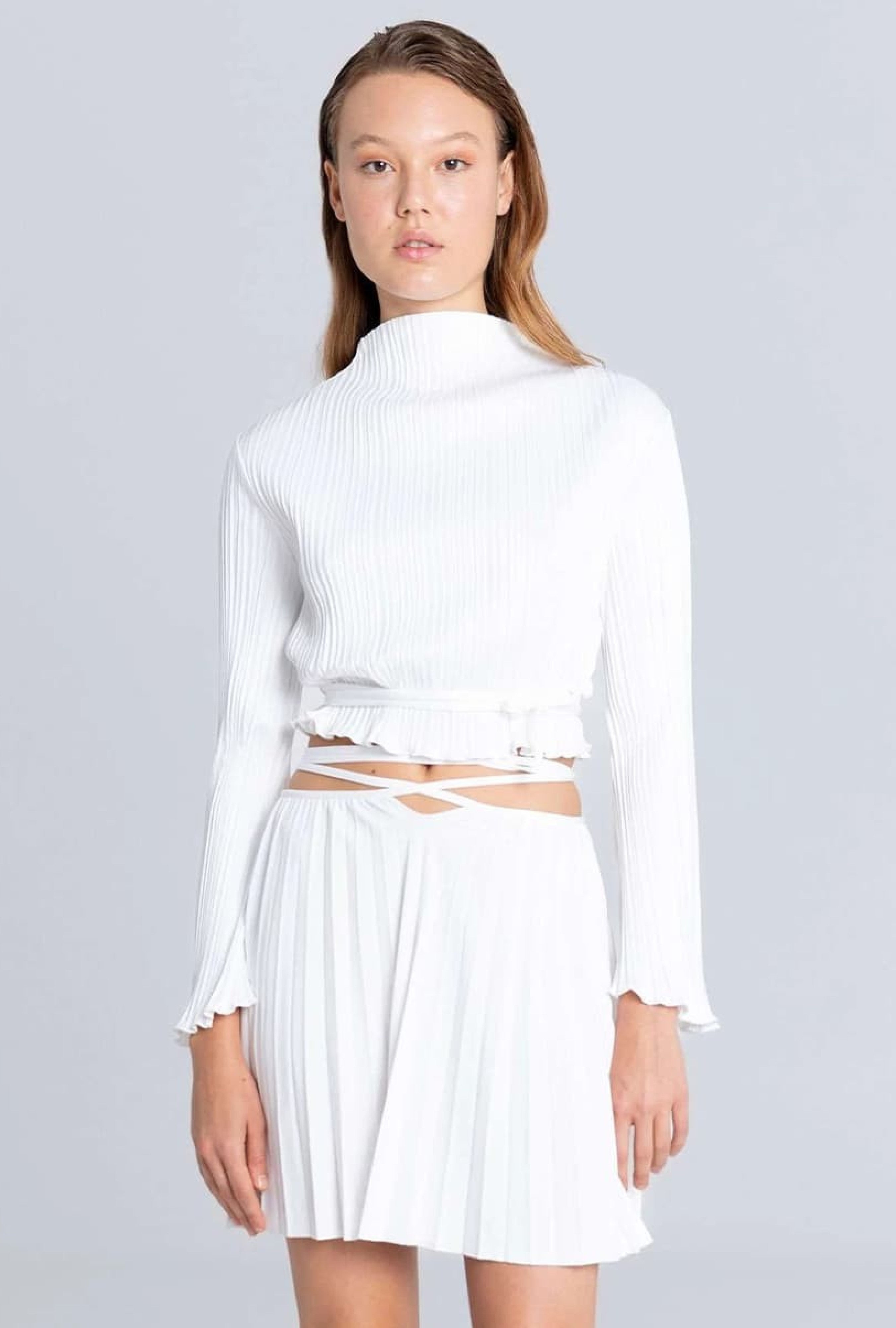 Top Pleated Cropped