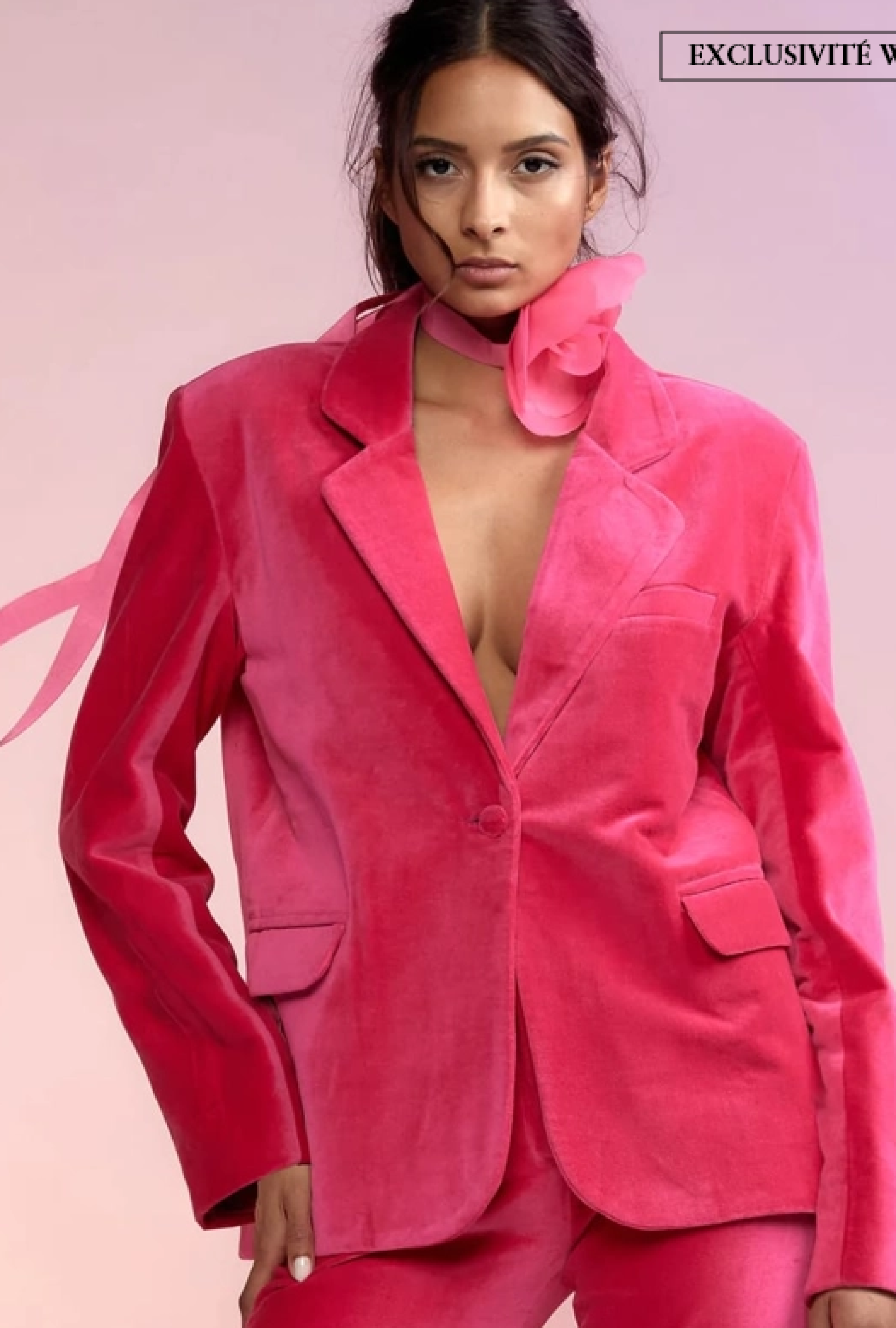 Blazer Velvet Rose