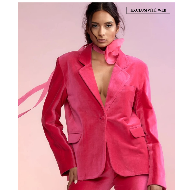 Blazer Velvet Rose