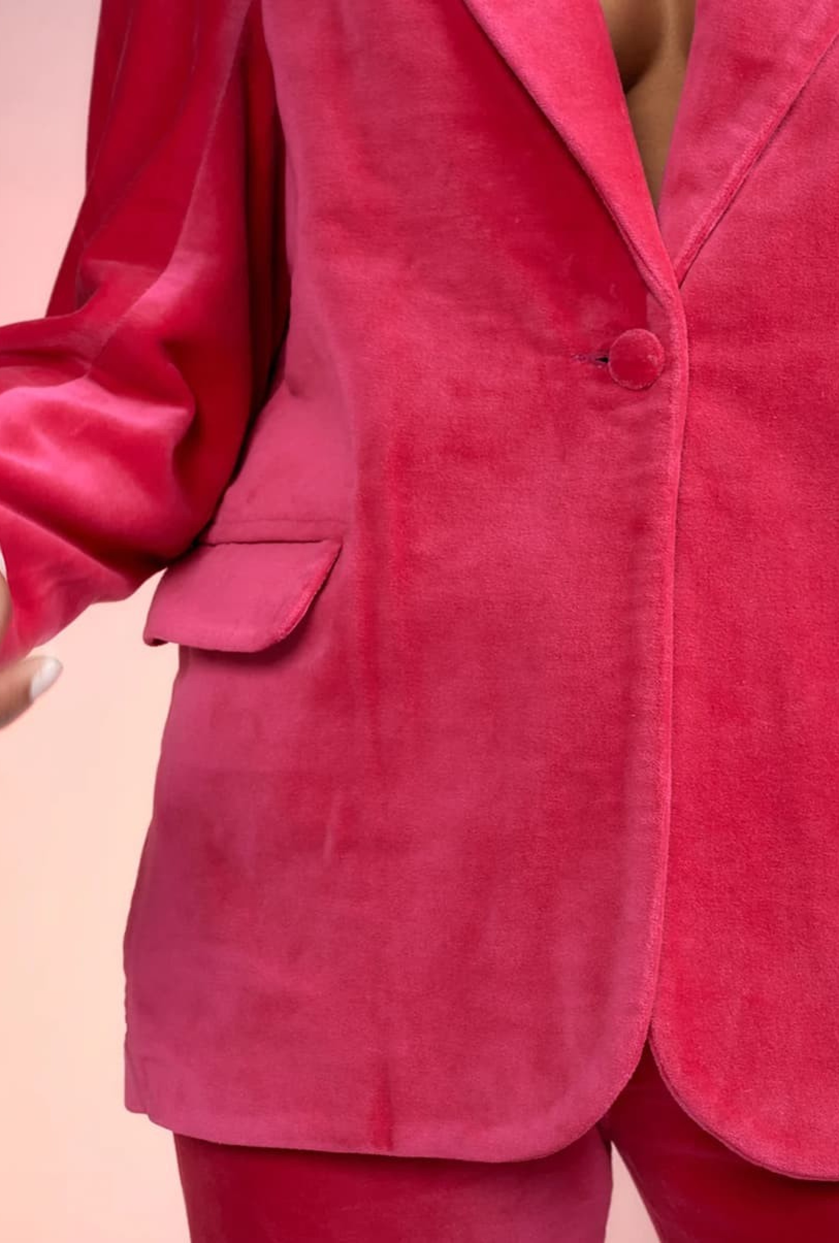 Blazer Velvet Rose
