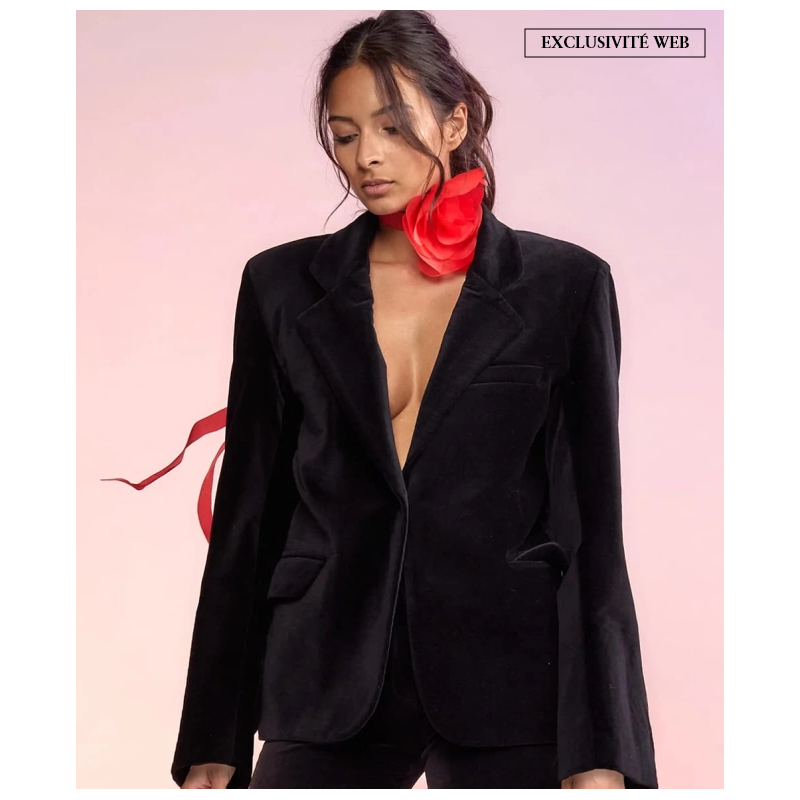 Blazer Velvet Noir
