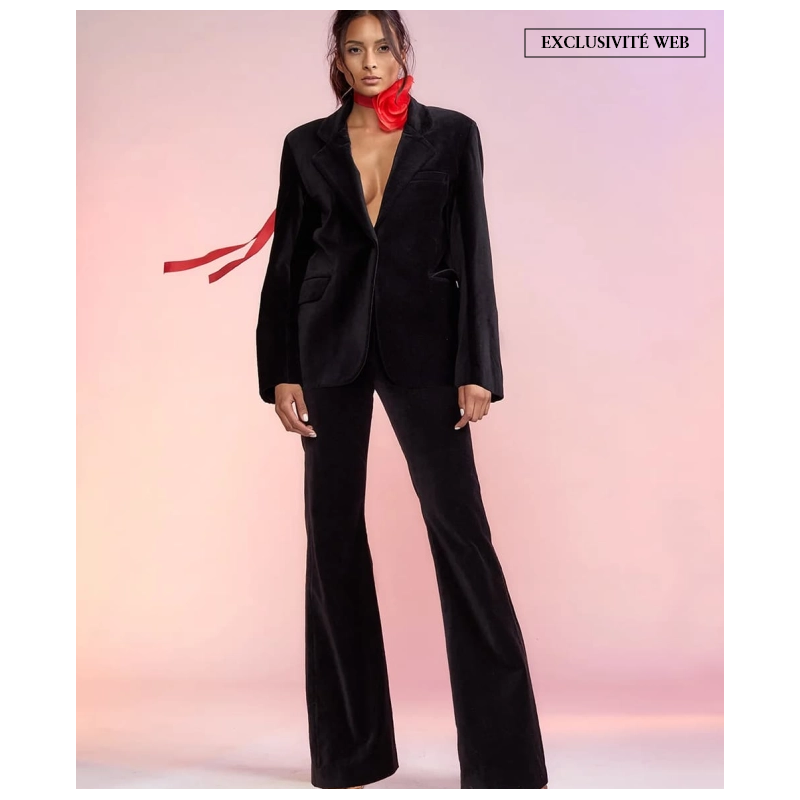 Pantalon Velvet Noir
