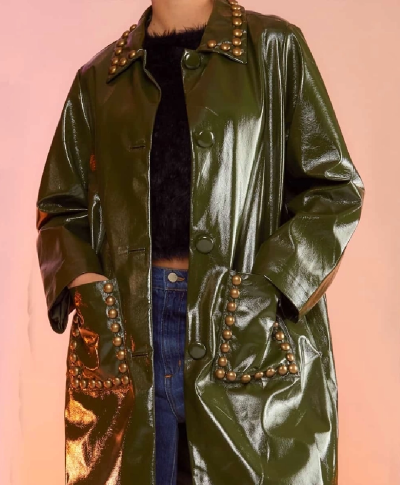 Manteau Clouté Kaki