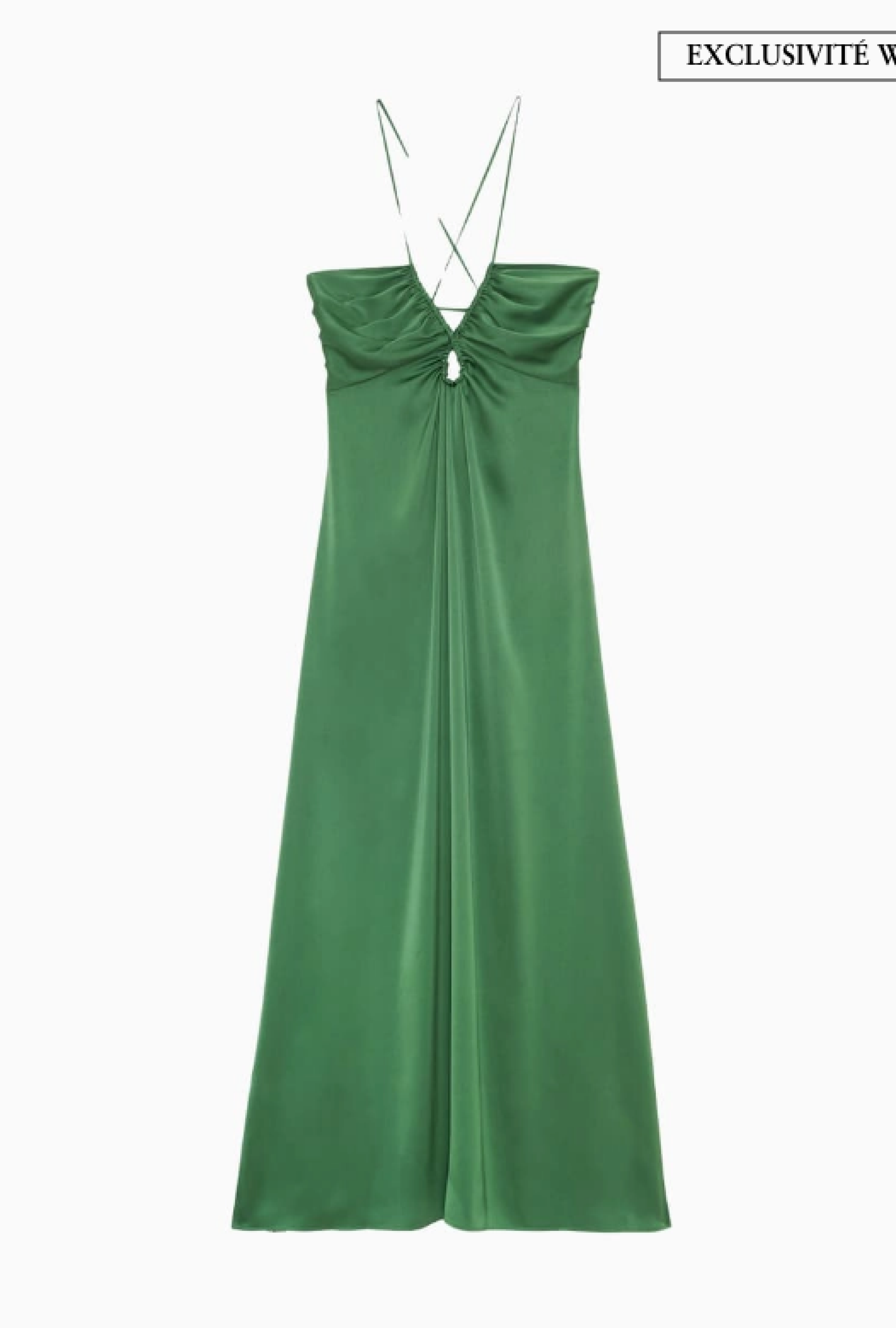 Robe Rosalia Verte-Exclusivité web