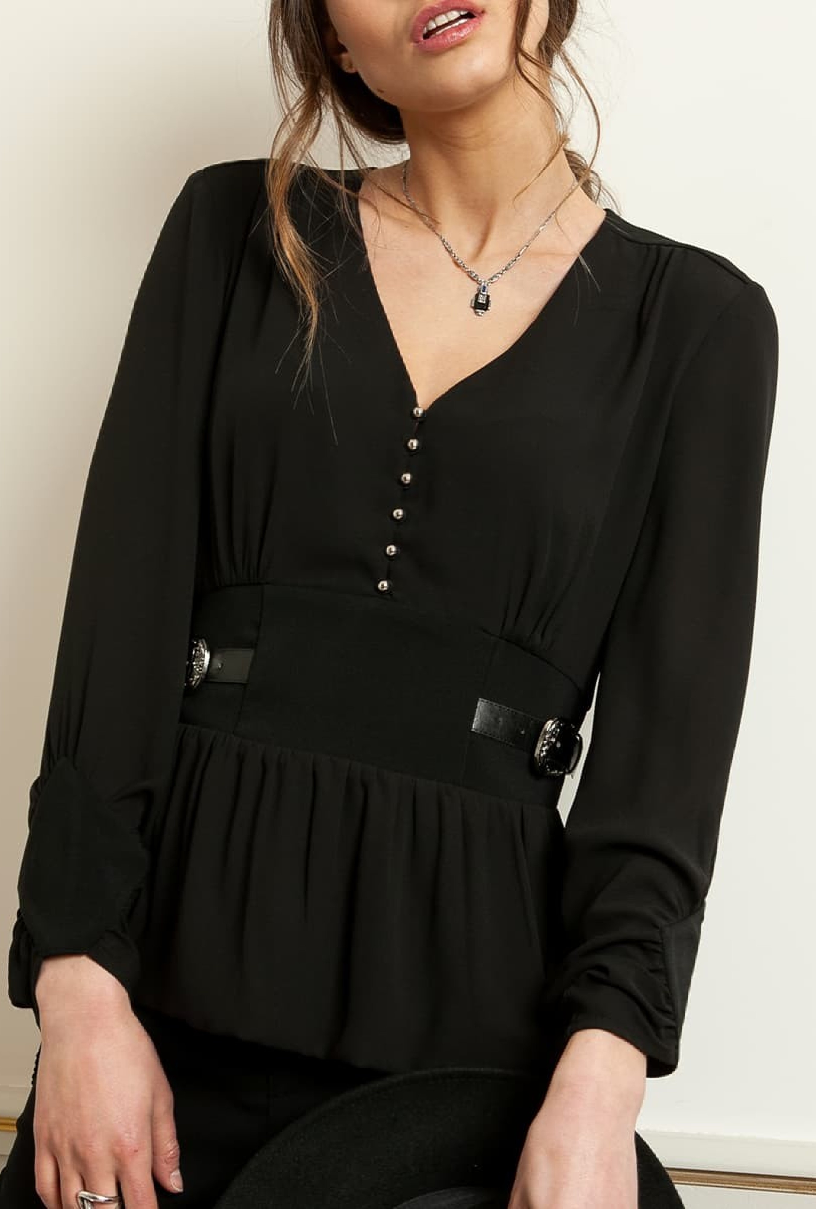 Blouse Médicis Noire