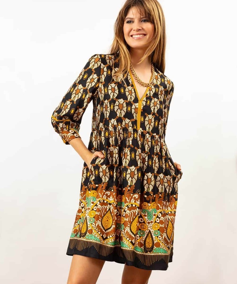 Robe Bleu Blanc Rouge Salma-Exclusivité web