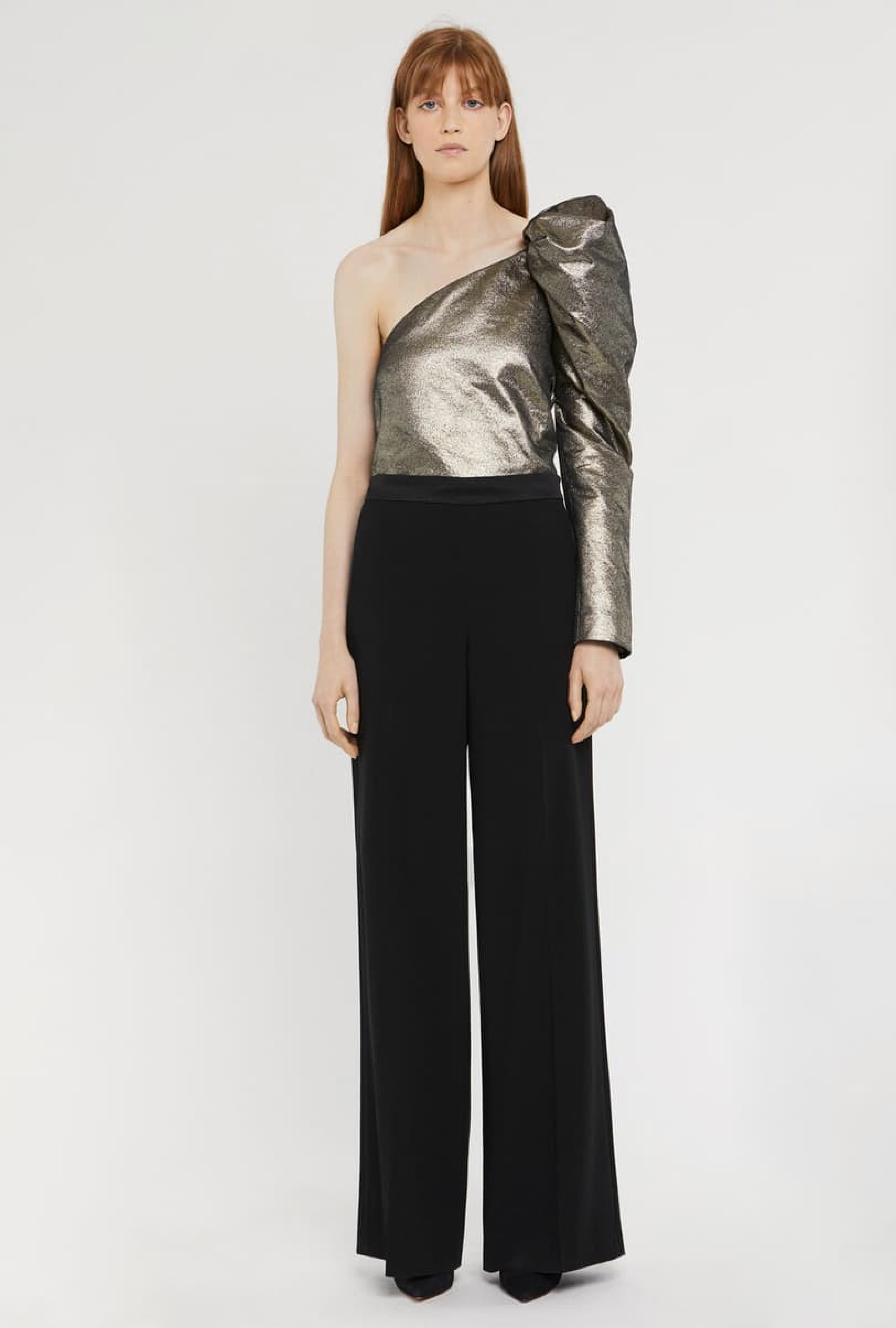 Top One Shoulder Lamé