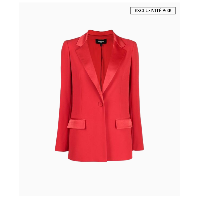Blazer Paule Ka Vermillon Satin - VENDU