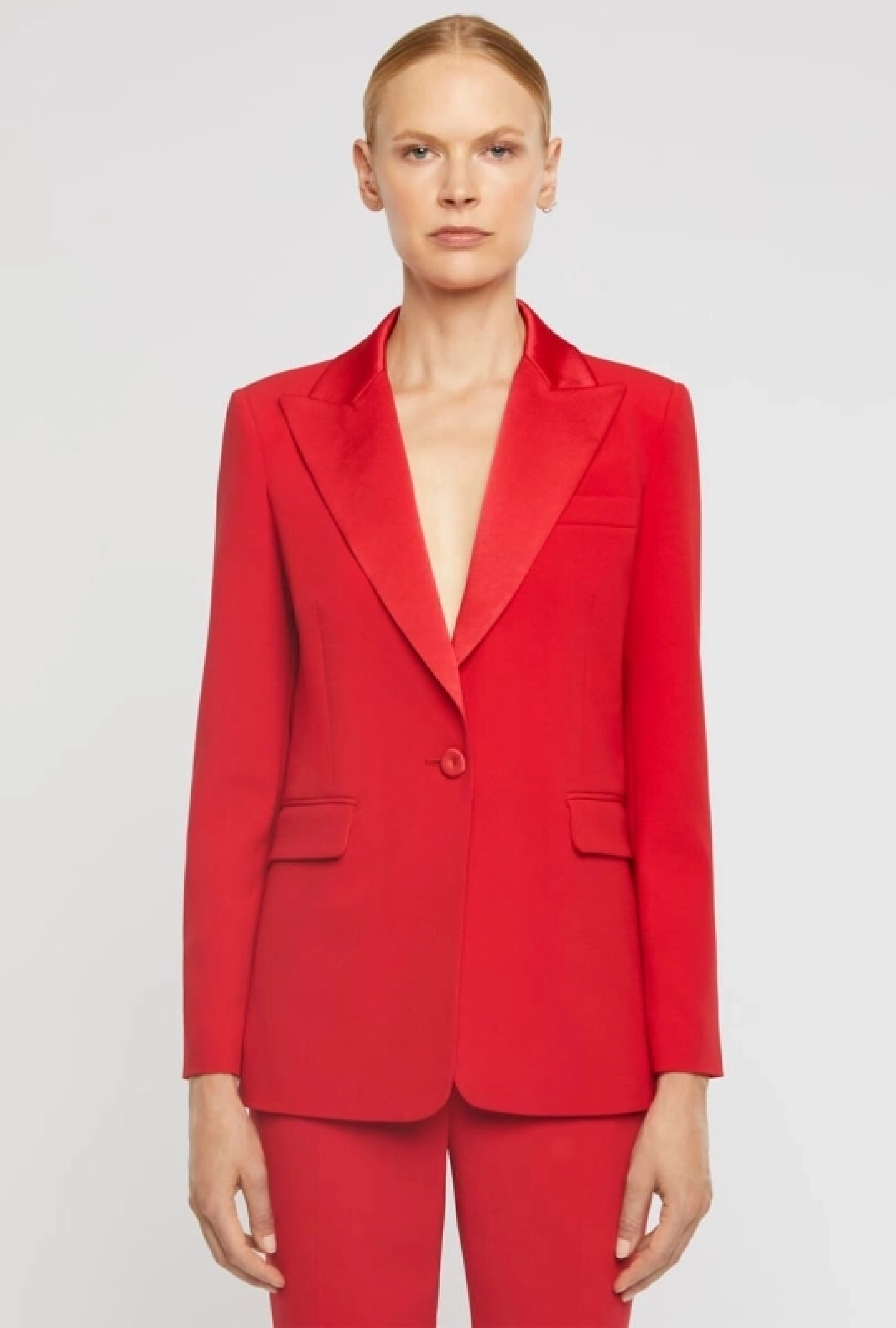 Blazer Vermillon Satin - VENDU