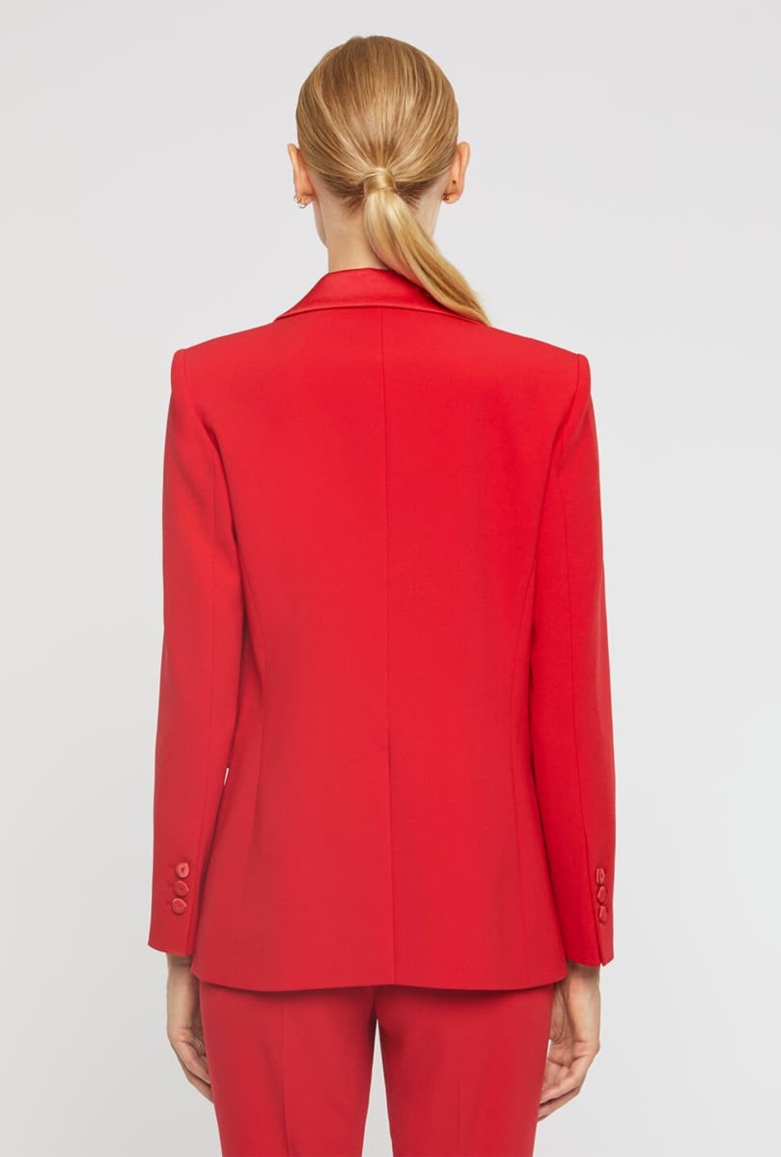 Blazer Vermillon Satin - VENDU