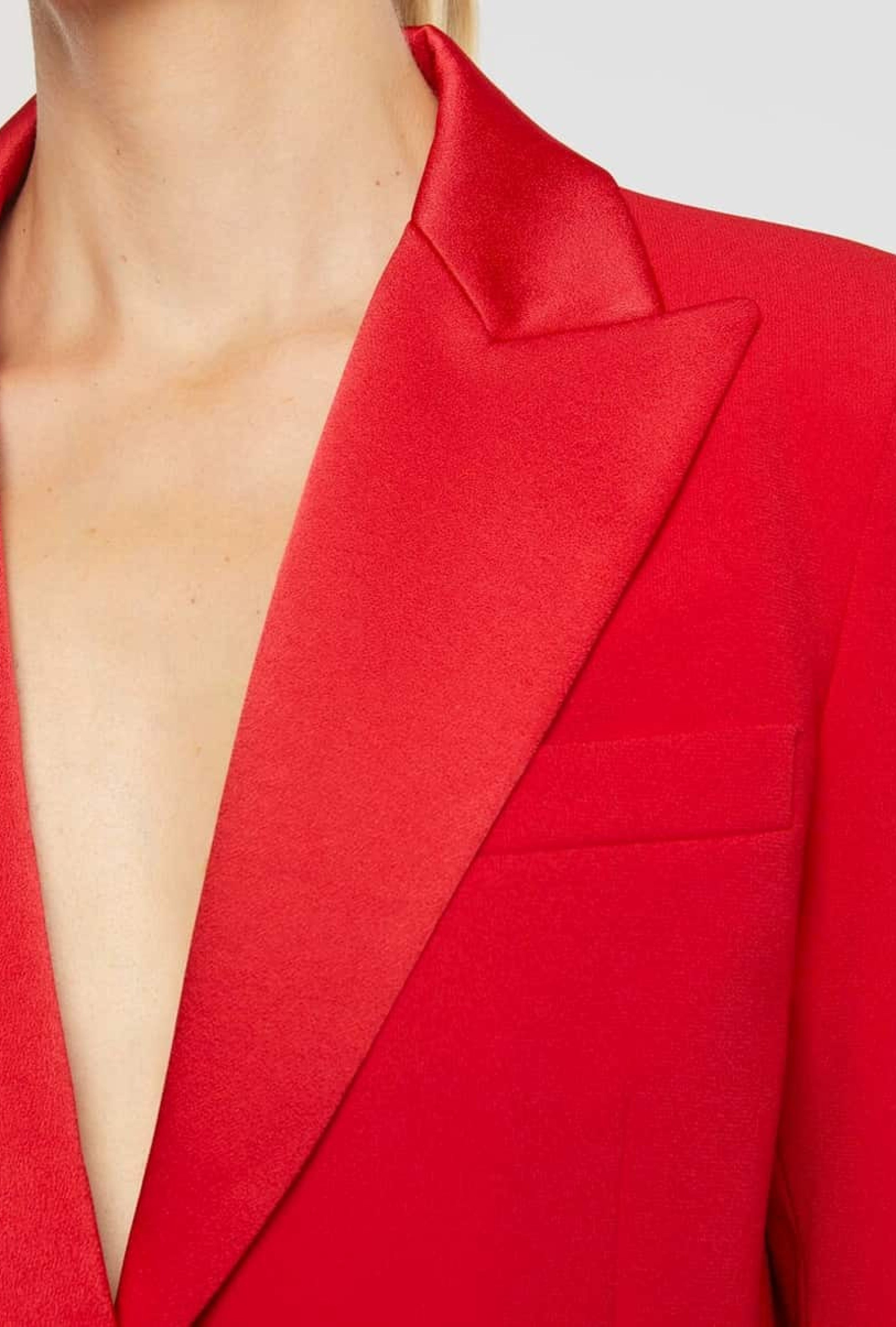 Blazer Vermillon Satin - VENDU