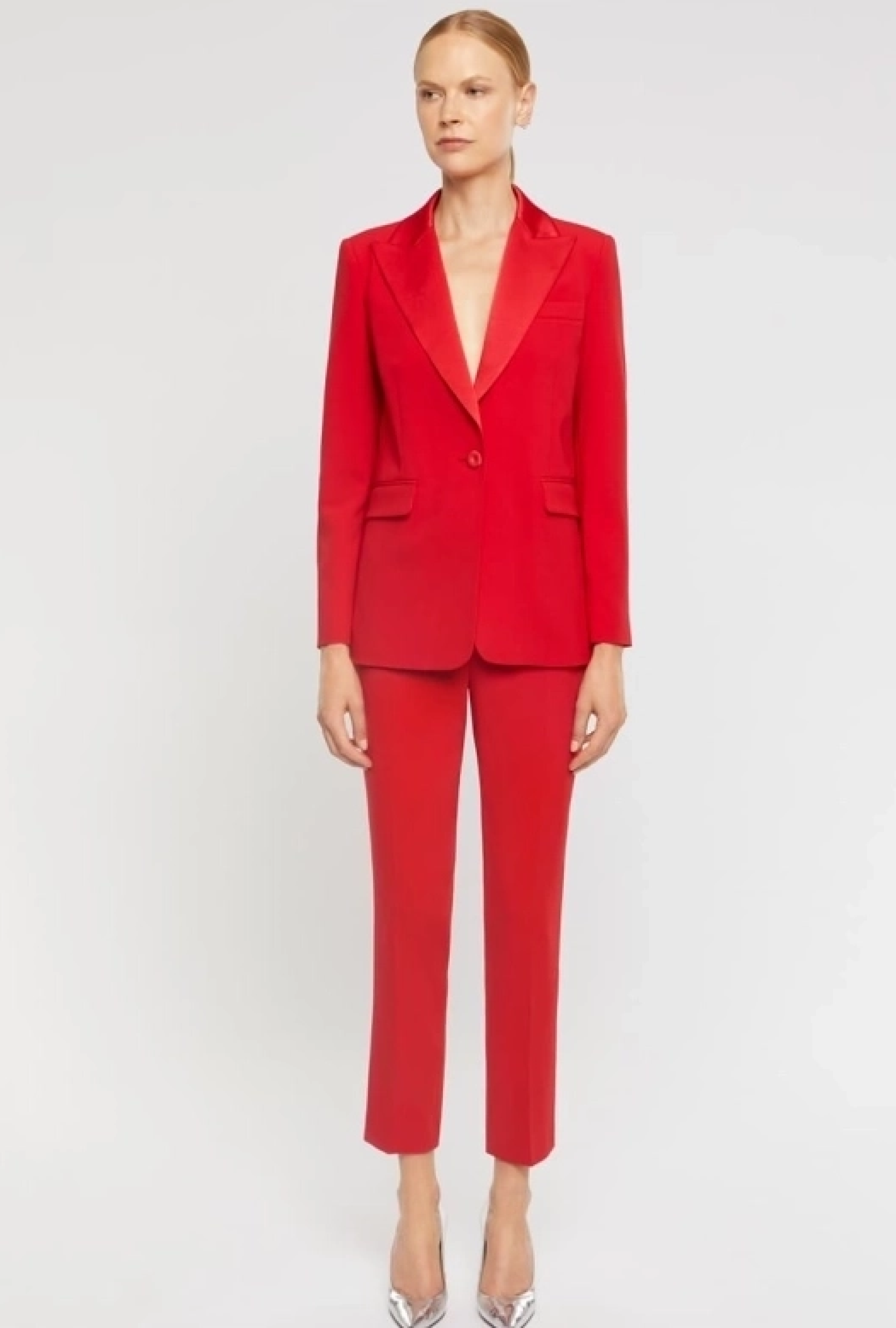 Blazer Vermillon Satin - VENDU