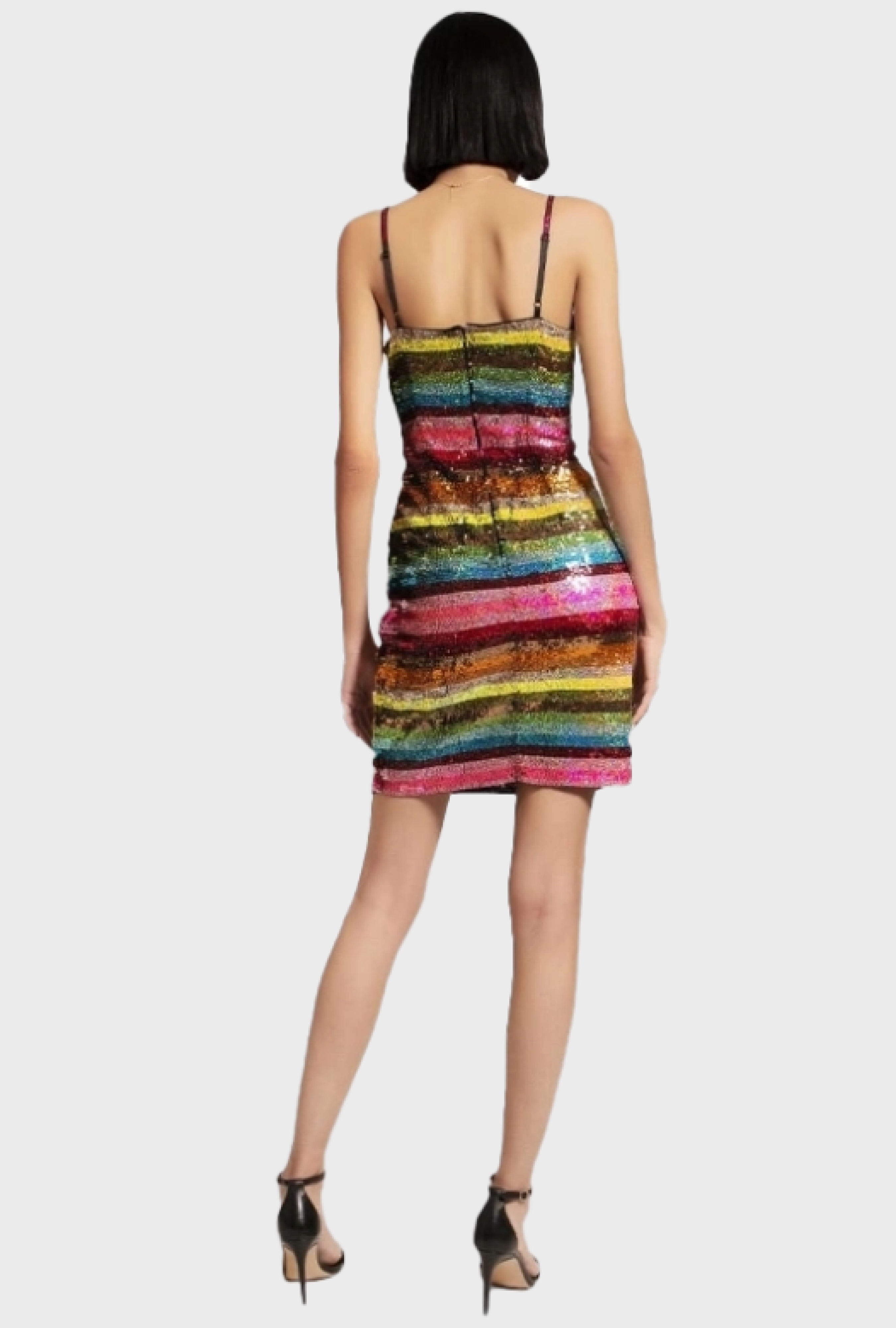 Robe Sequins Multicolore