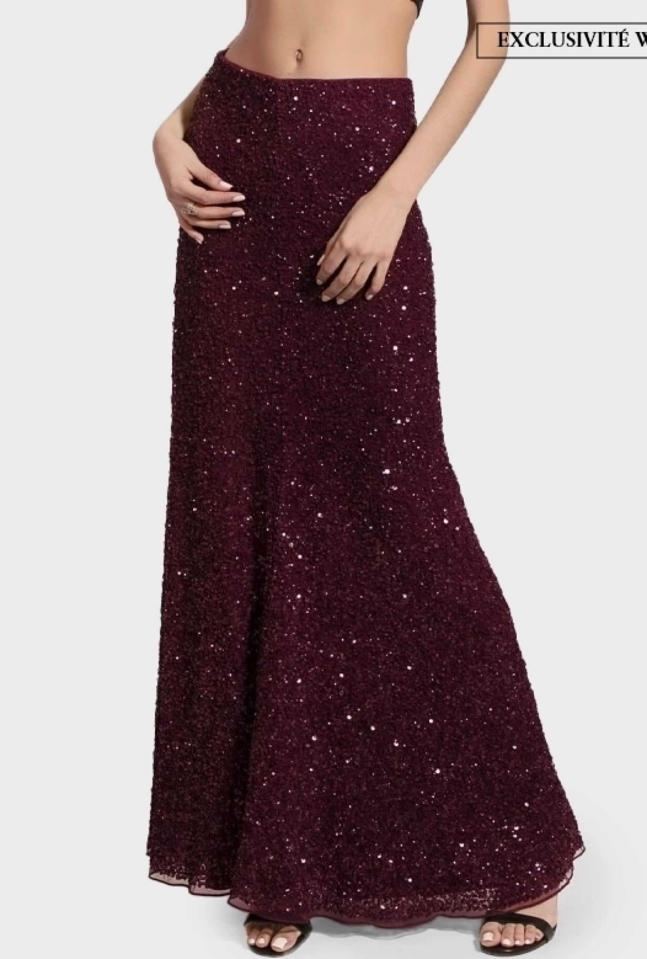 Jupe Burgundy Sequins