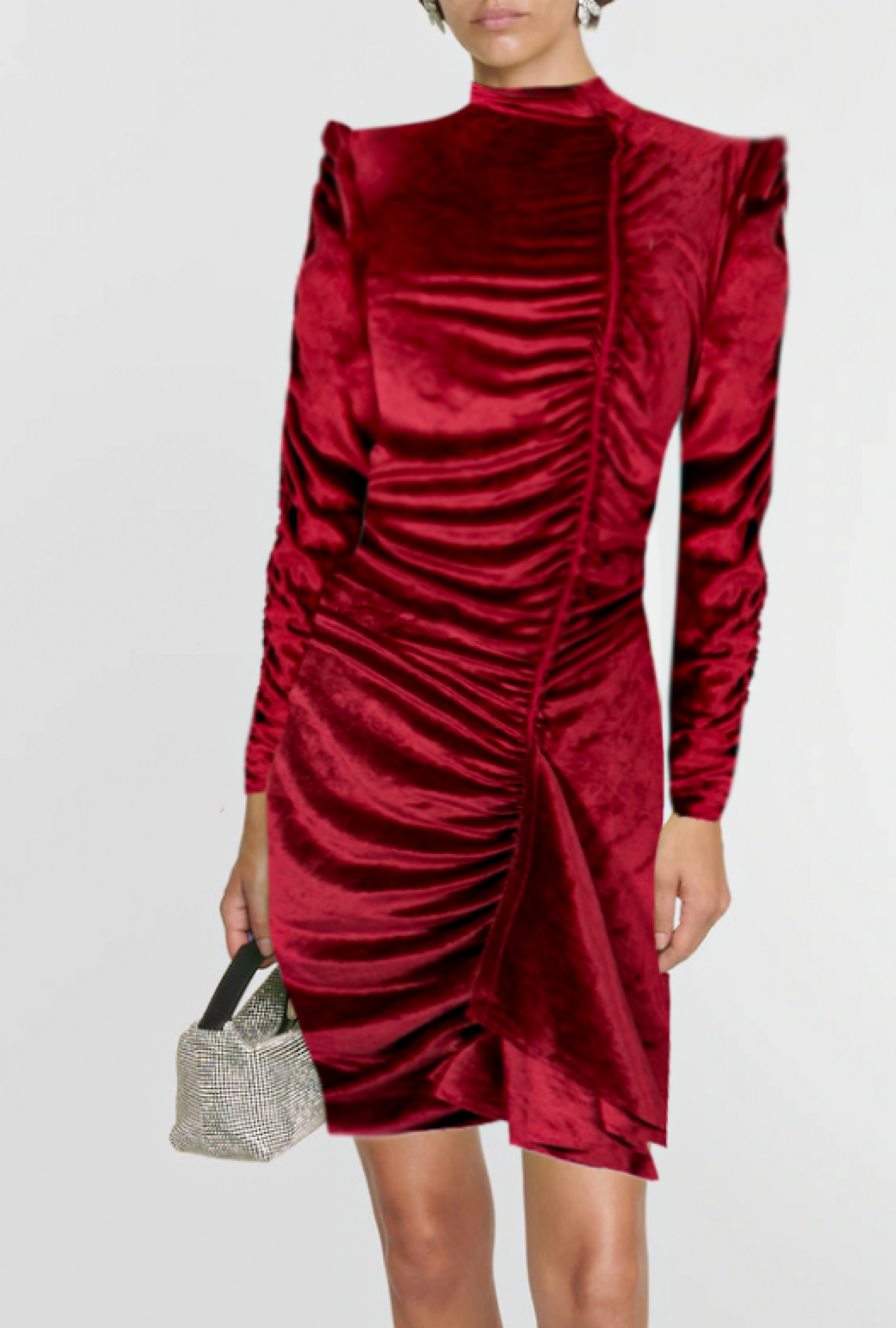 Robe Gathered Asymetric