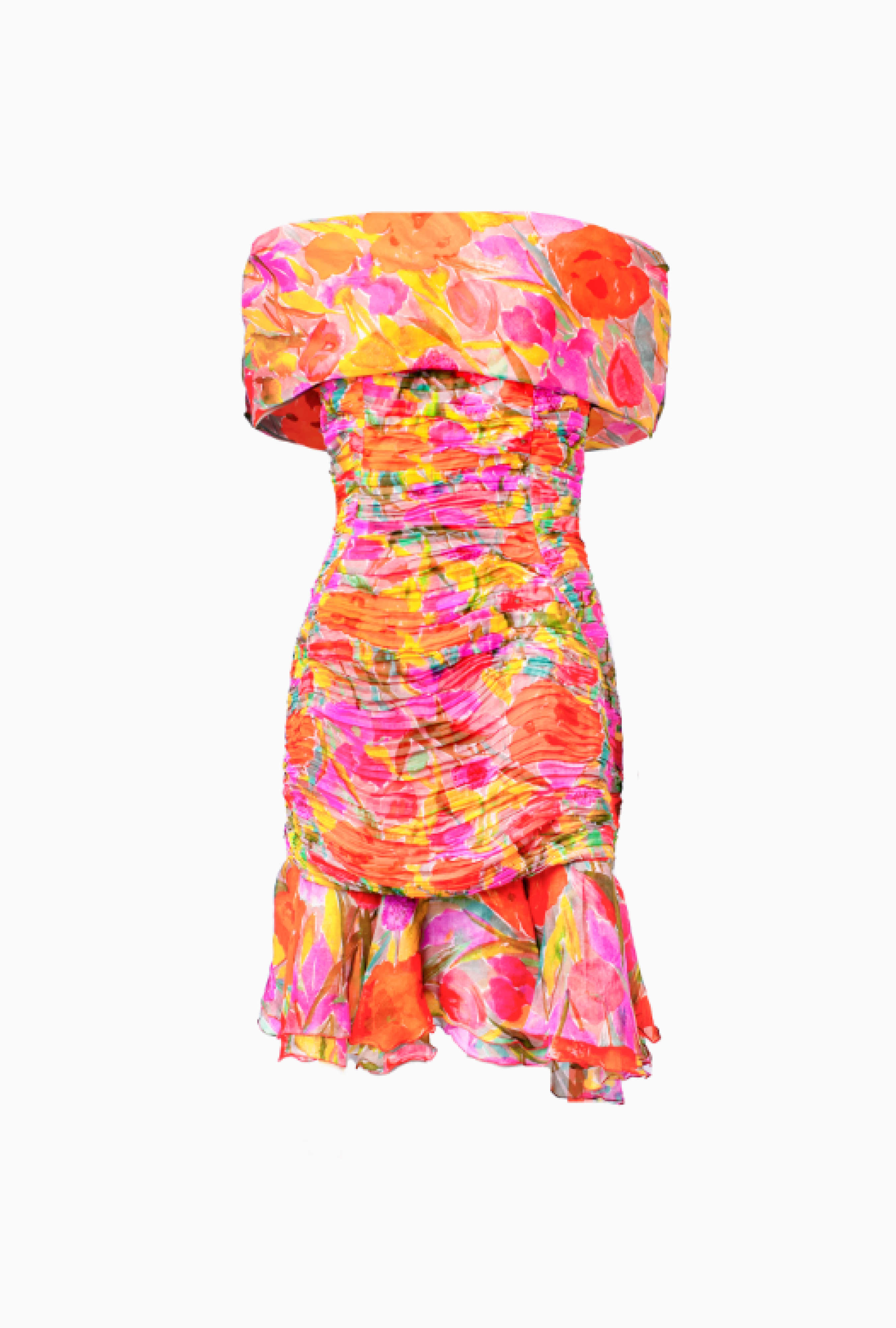 Robe Bustier Coquelicot