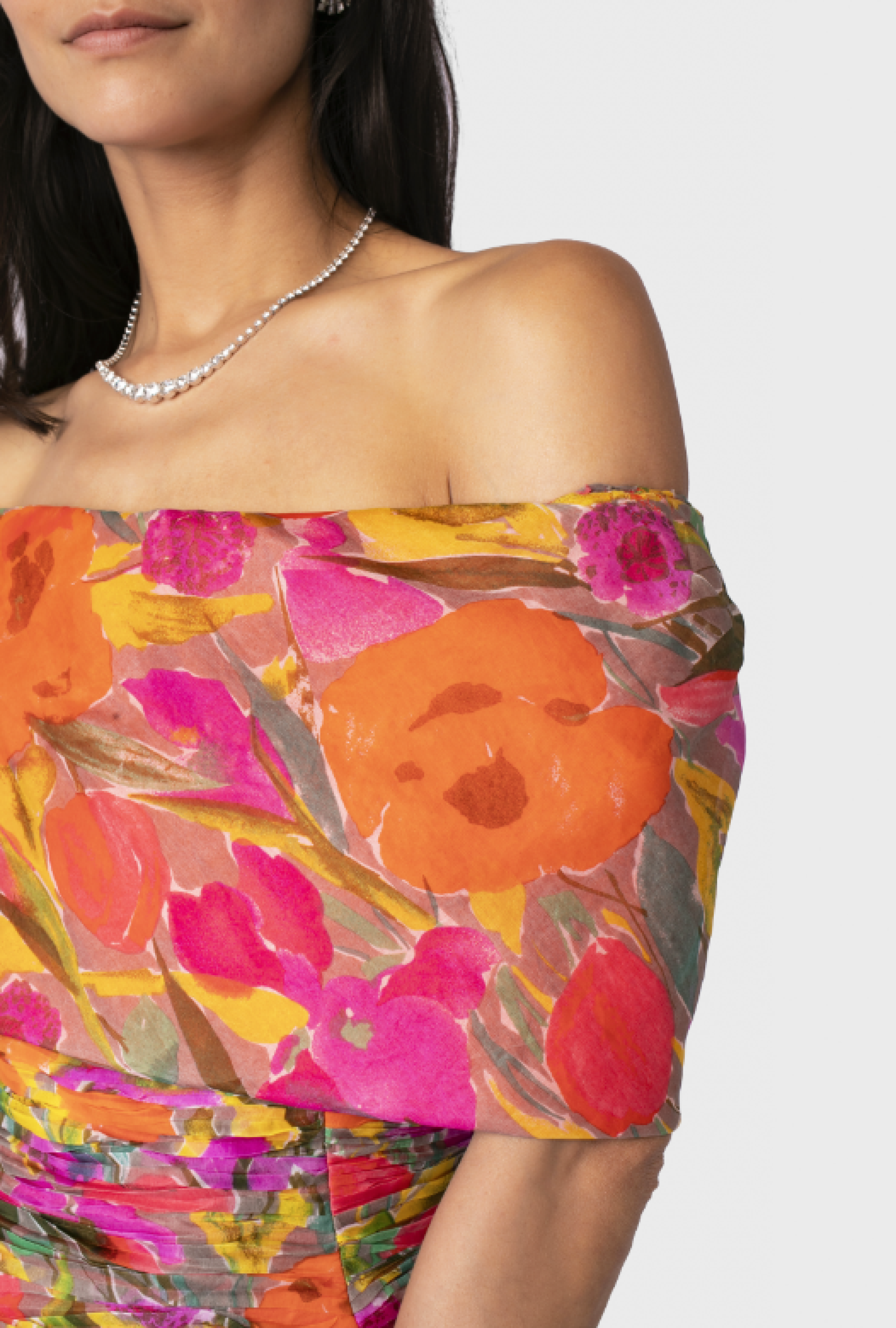 Robe Bustier Coquelicot