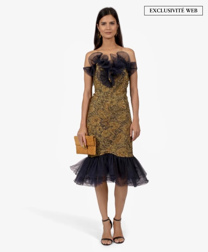 Robe Chiara Boni Bustier Gold