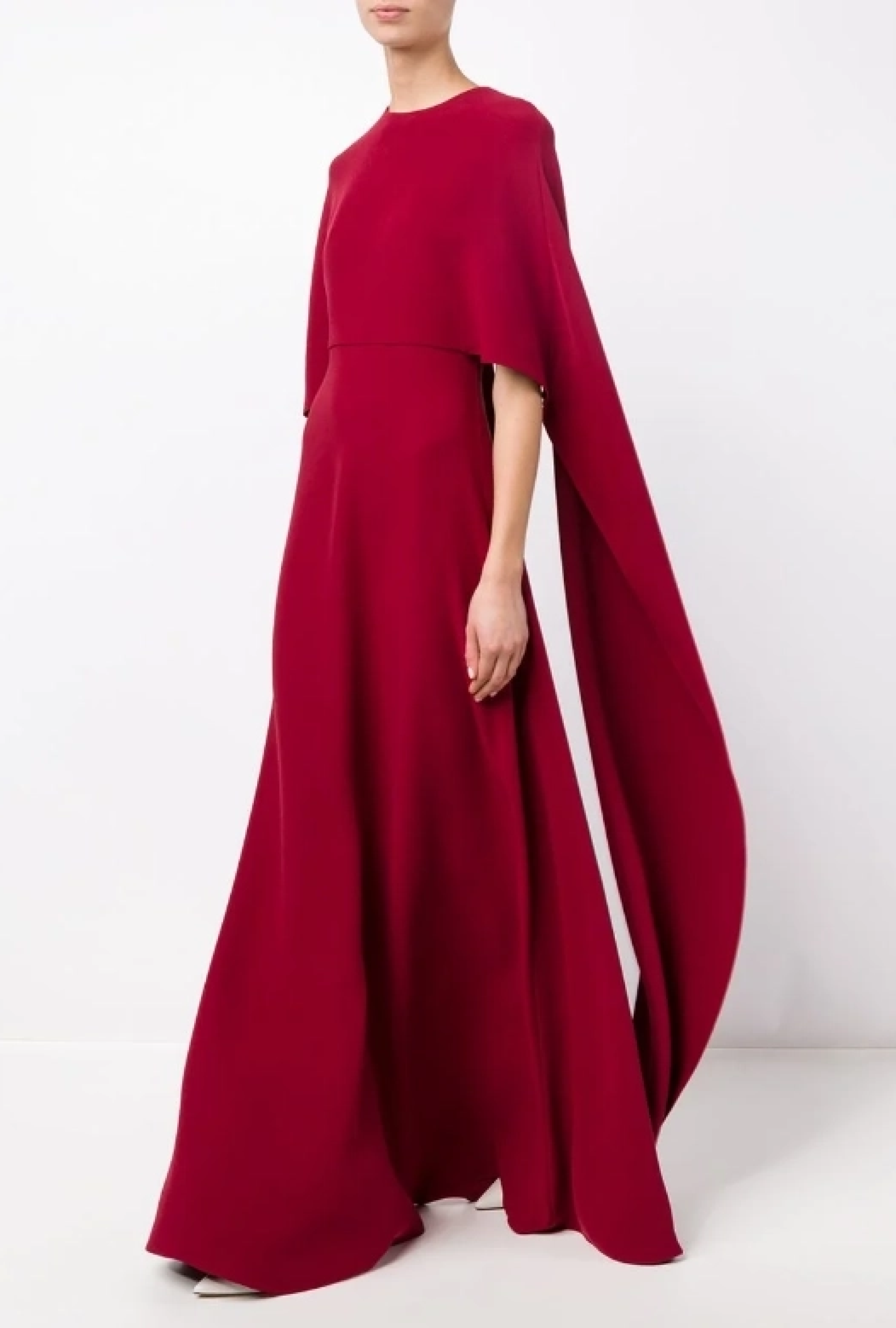 Robe Silk Cape Gown