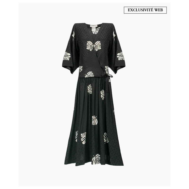 Robe Sonia Rykiel Black Tropical