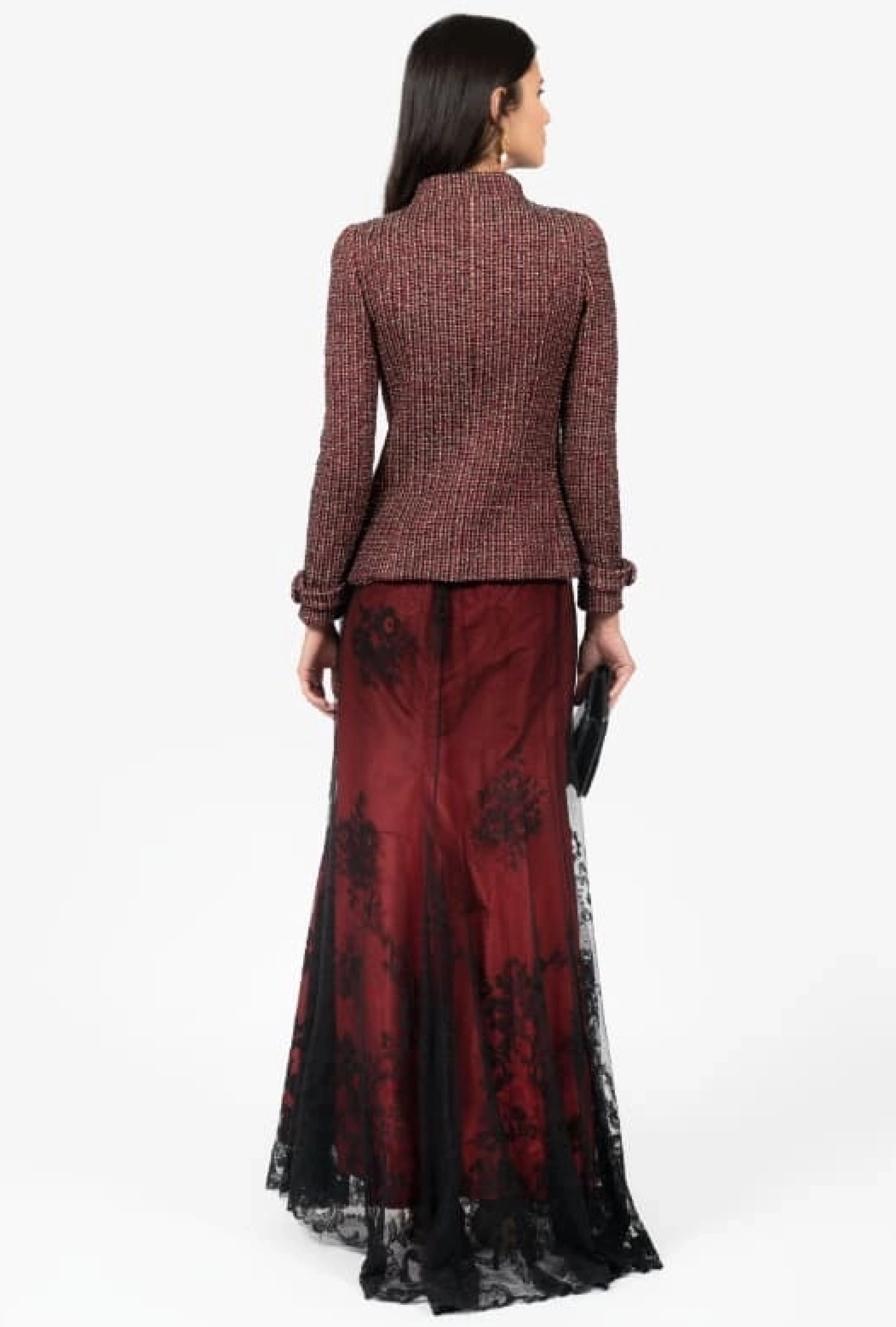 Jupe Burgundy Lace