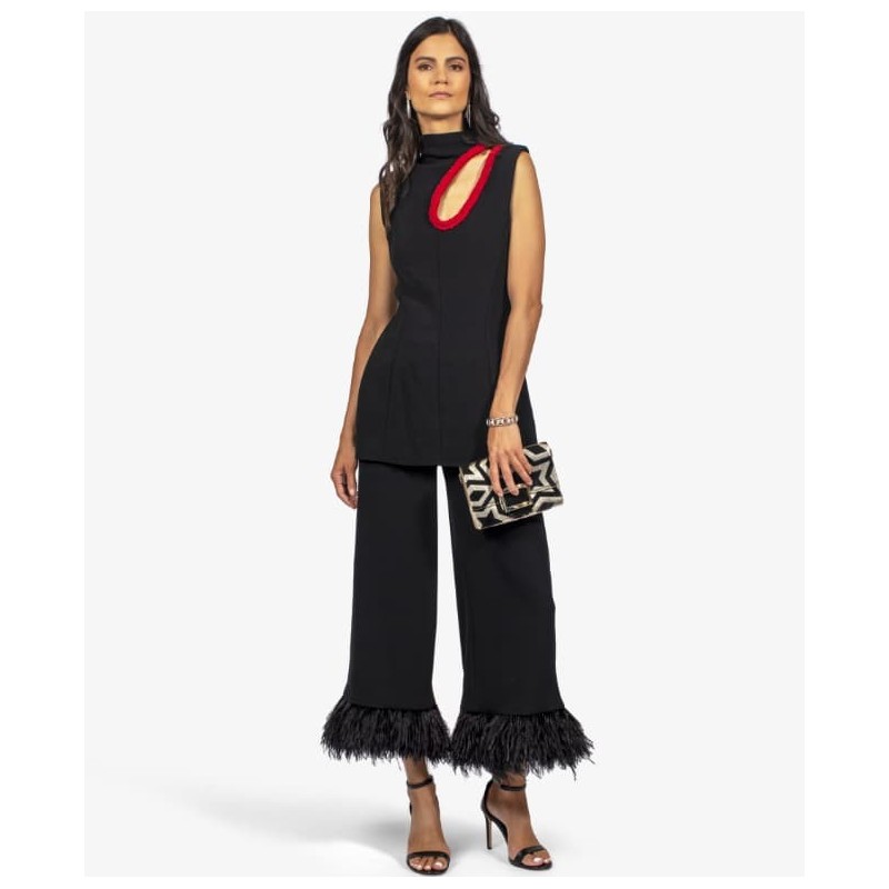 Pantalon Proenza Schouler Feather Trim