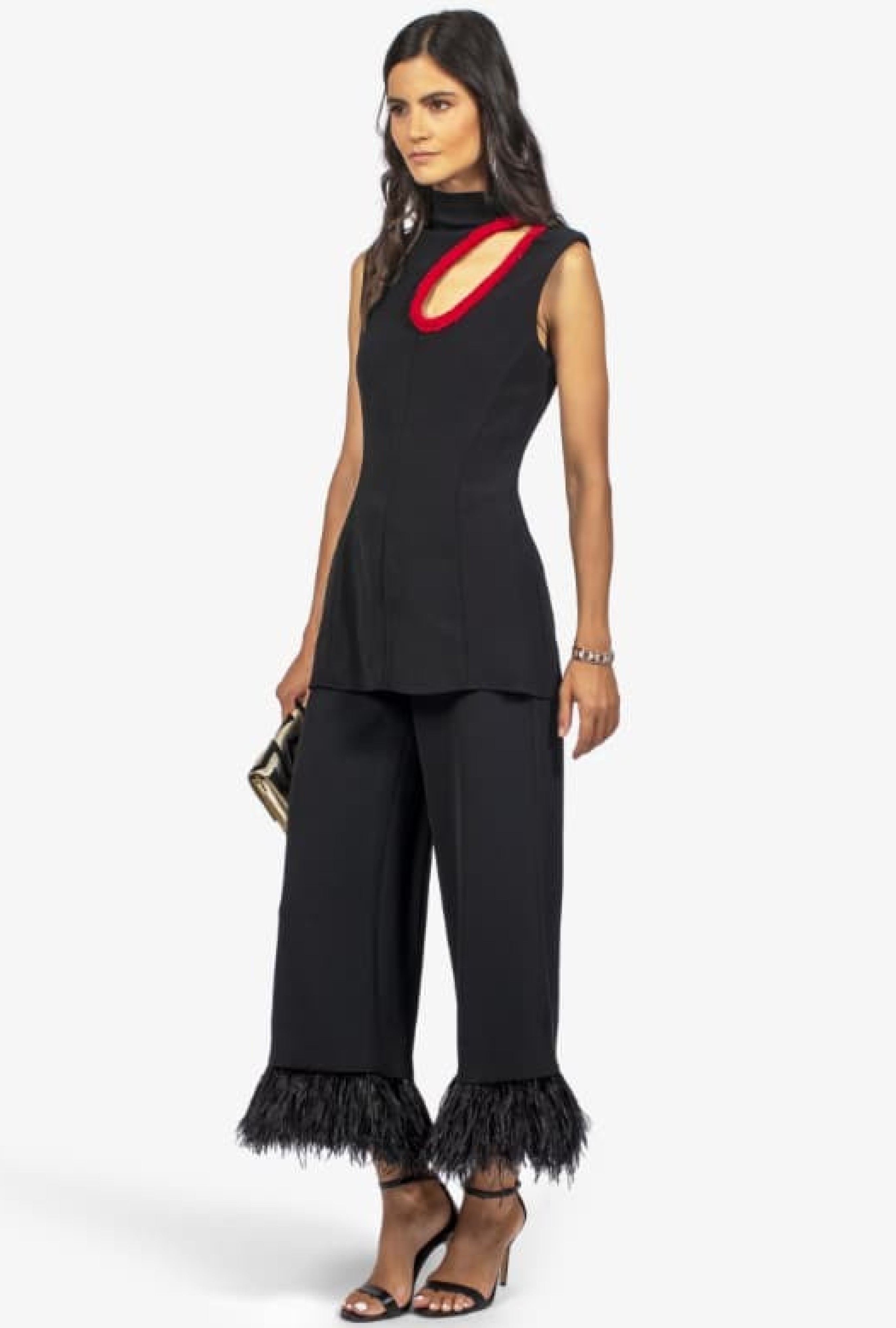 Top Cutout Shell Black