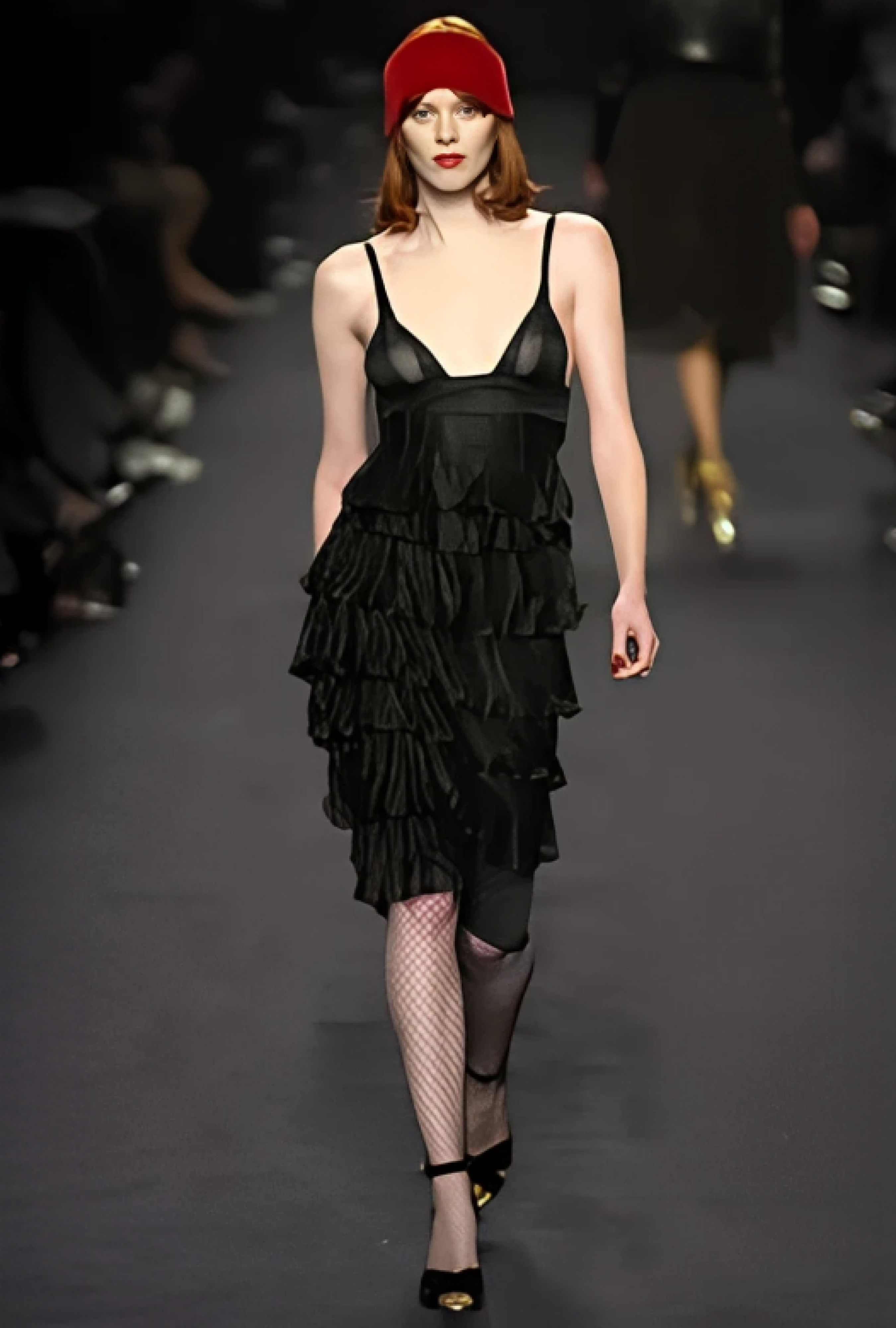 Robe Yves Saint Laurent Black Gather