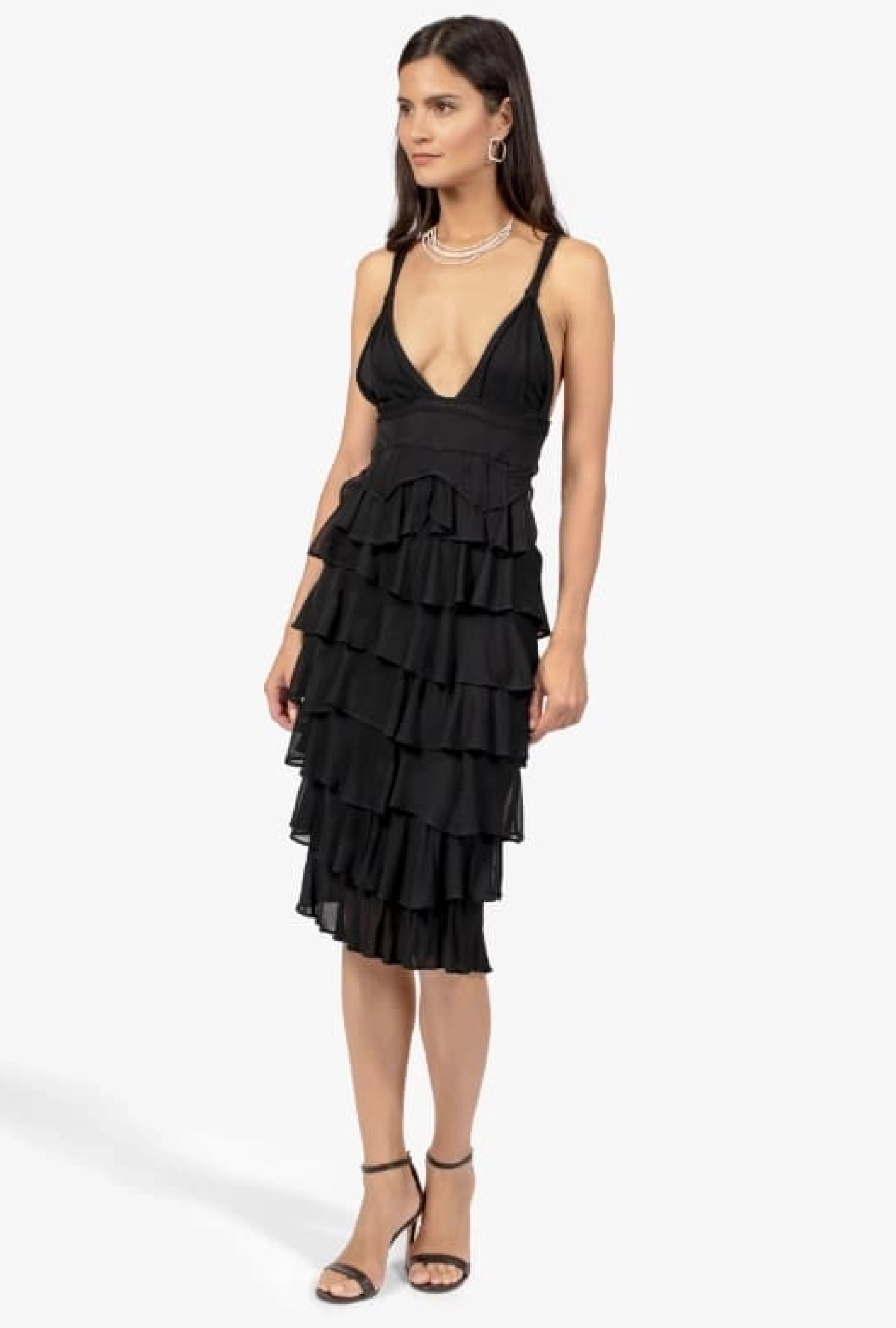 Robe Yves Saint Laurent Black Gather