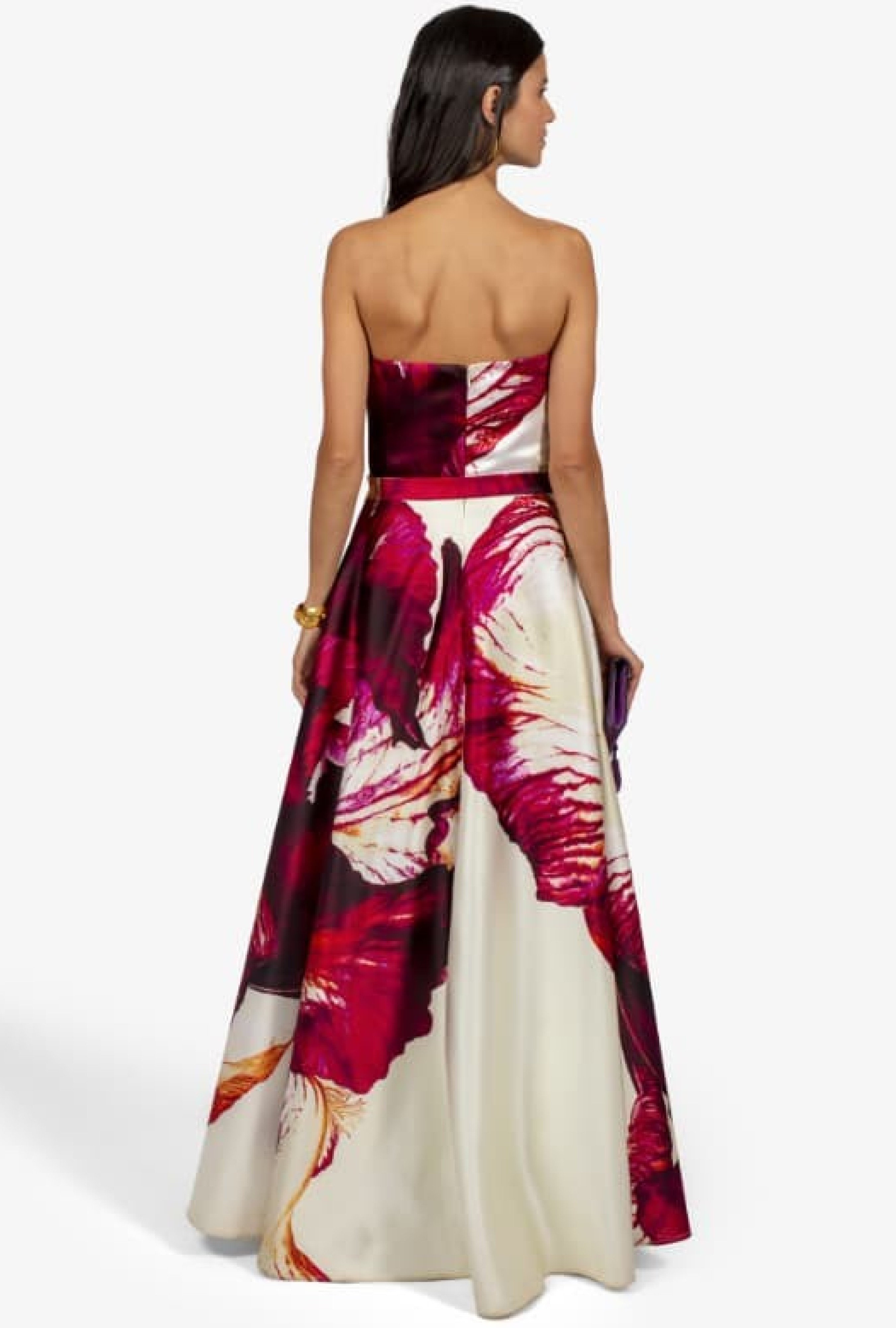 Robe Bustier Pétales Blanche