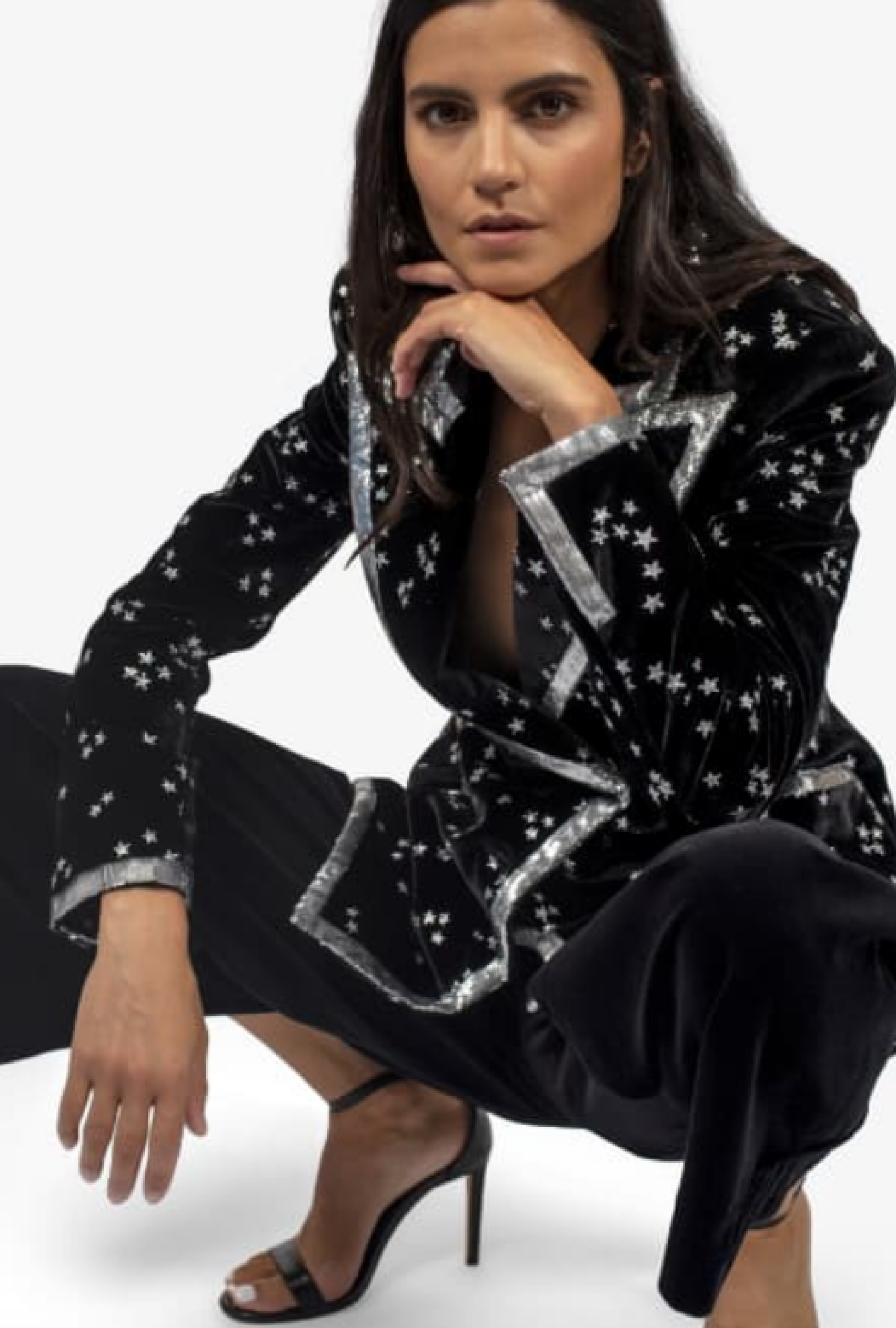 Veste Imane Embroidered Black