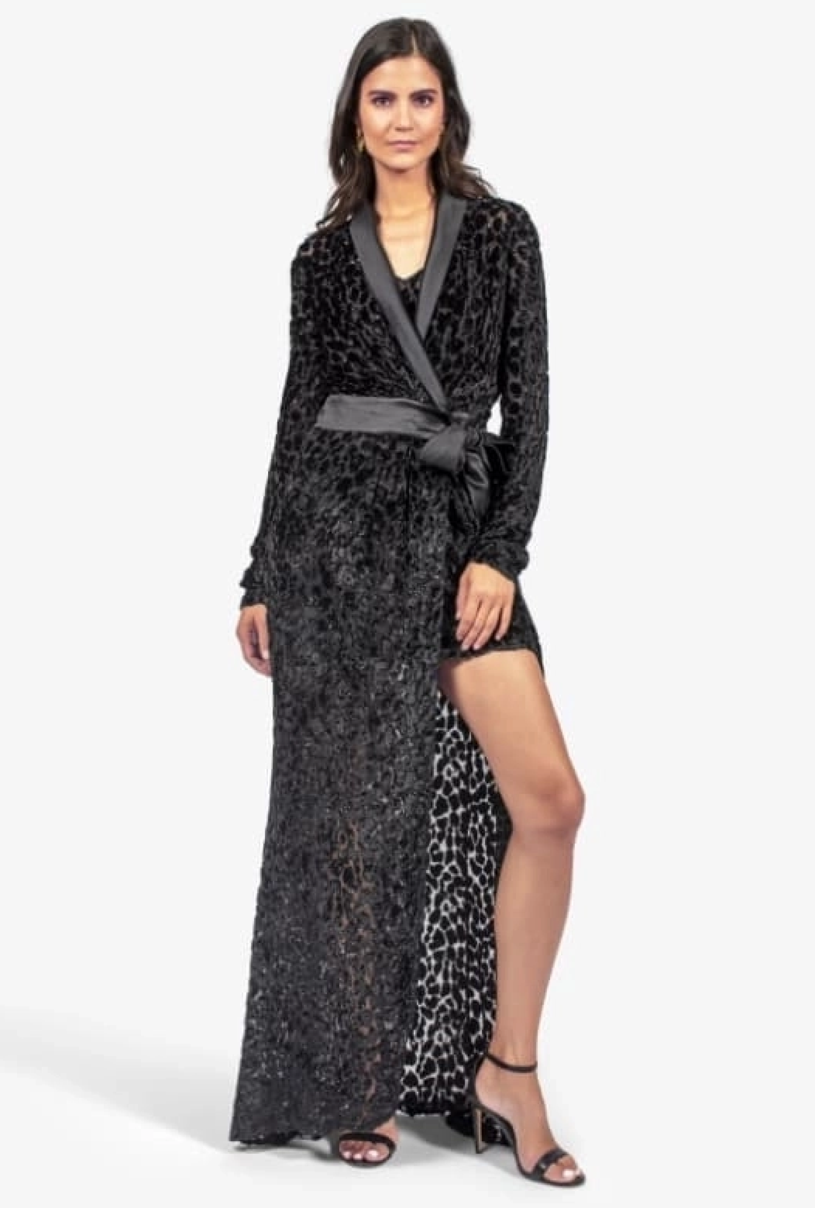 Robe Velvet Leopard