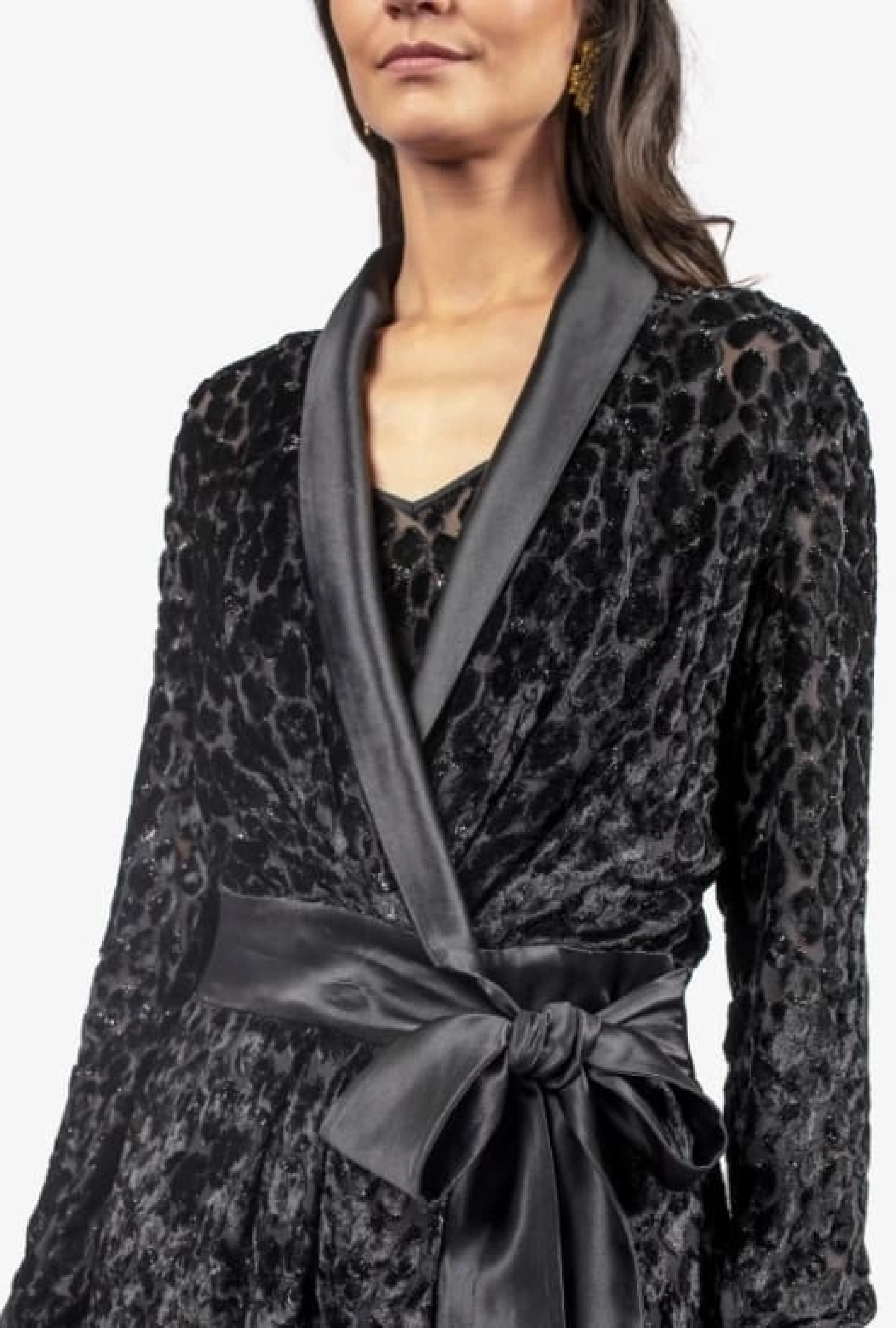 Robe Velvet Leopard