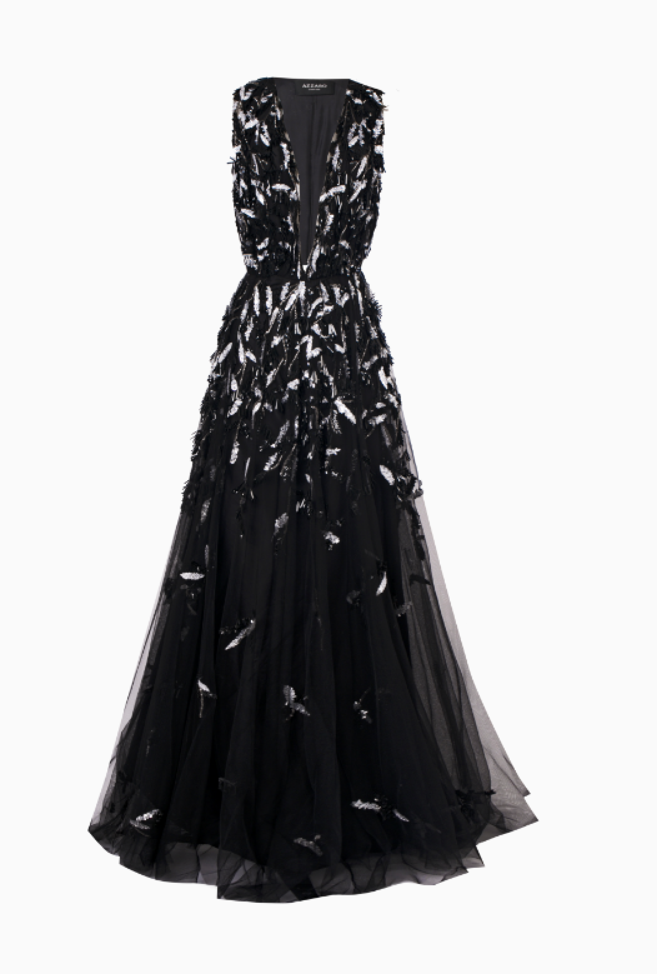 Robe Demoiselle Black Silver