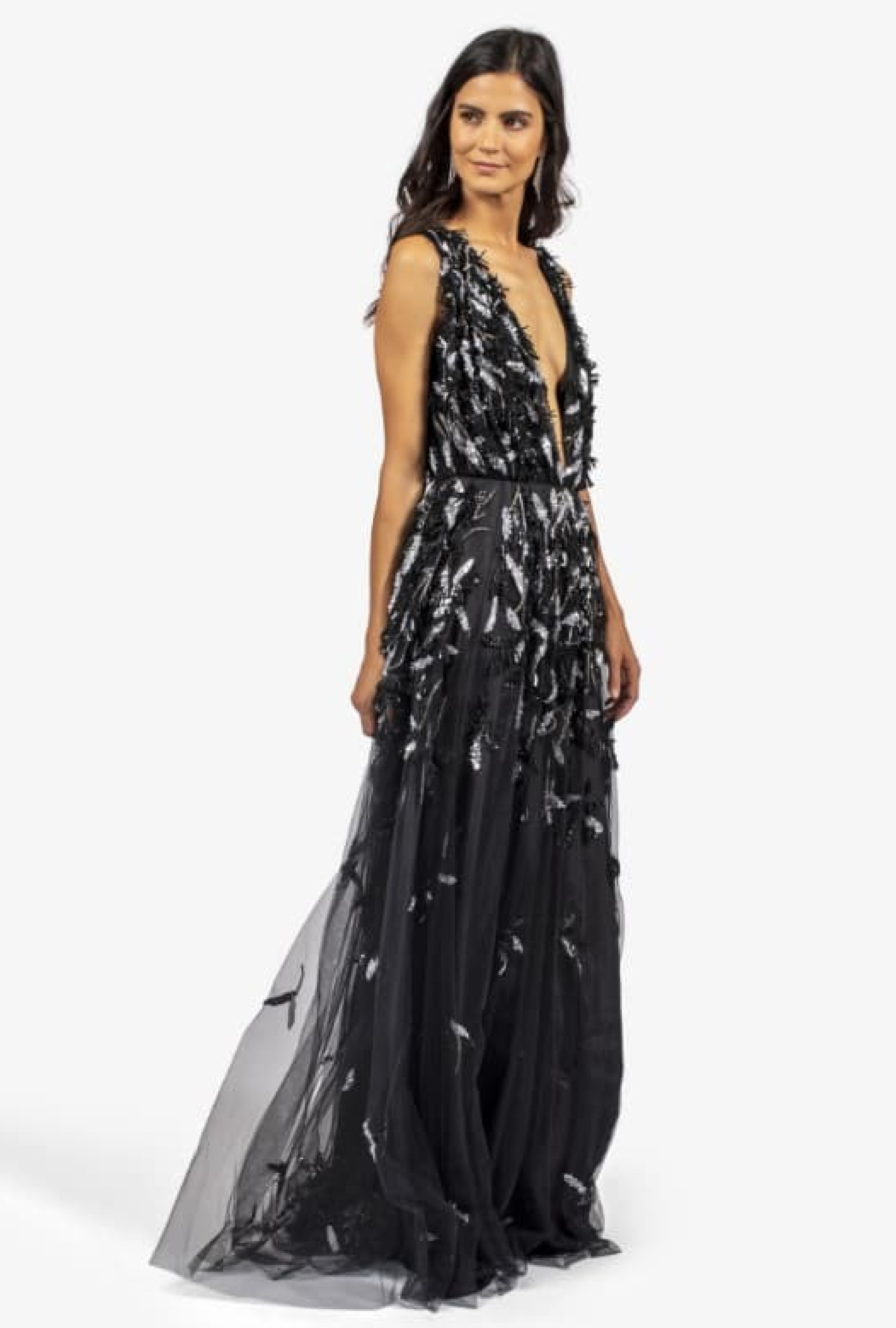 Robe Demoiselle Black Silver